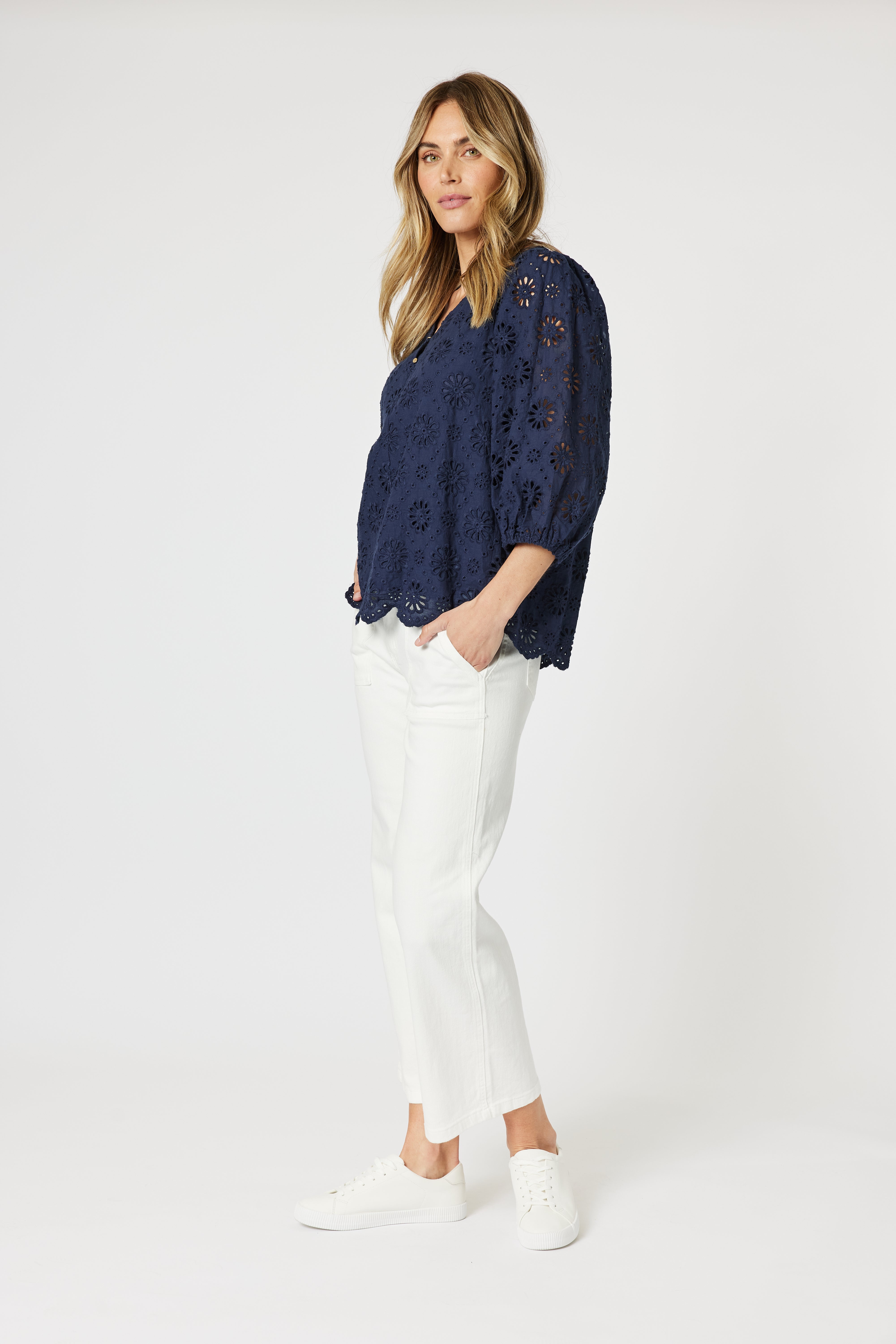 Gordon Smith Jasmine Top - Navy