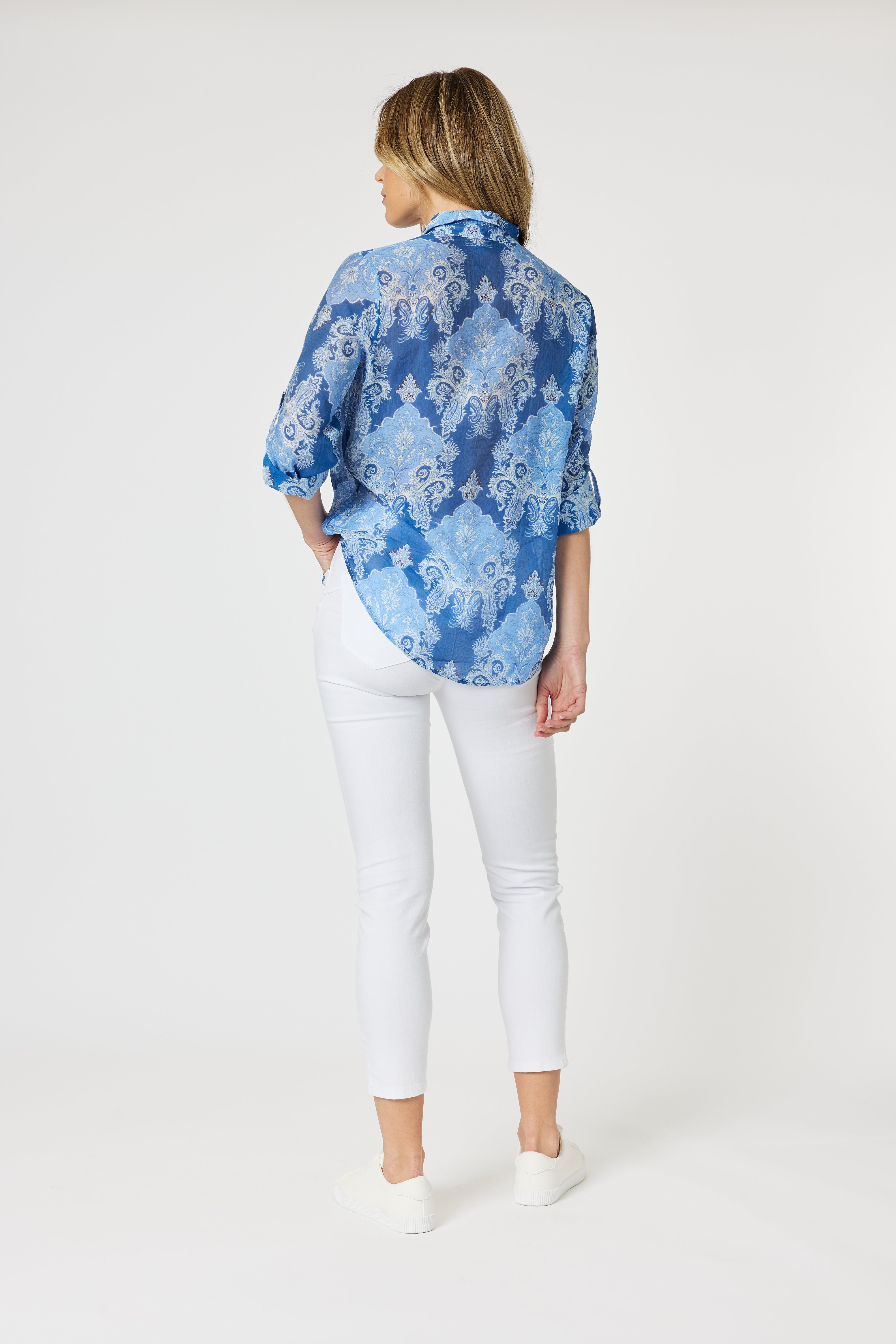 Gordon Smith Marine Print Shirt - Blue