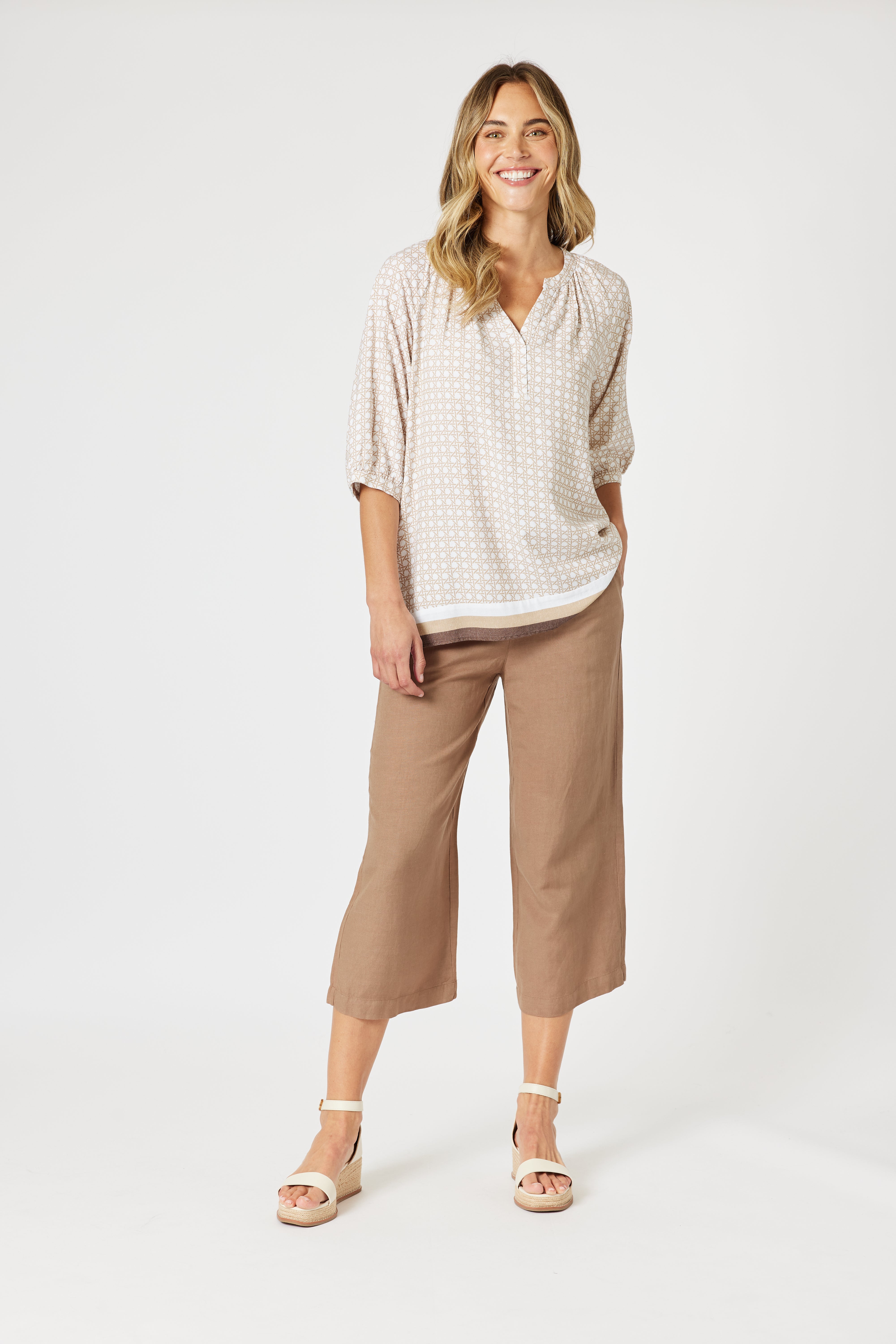 Gordon Smith Rattan Top - Natural/White
