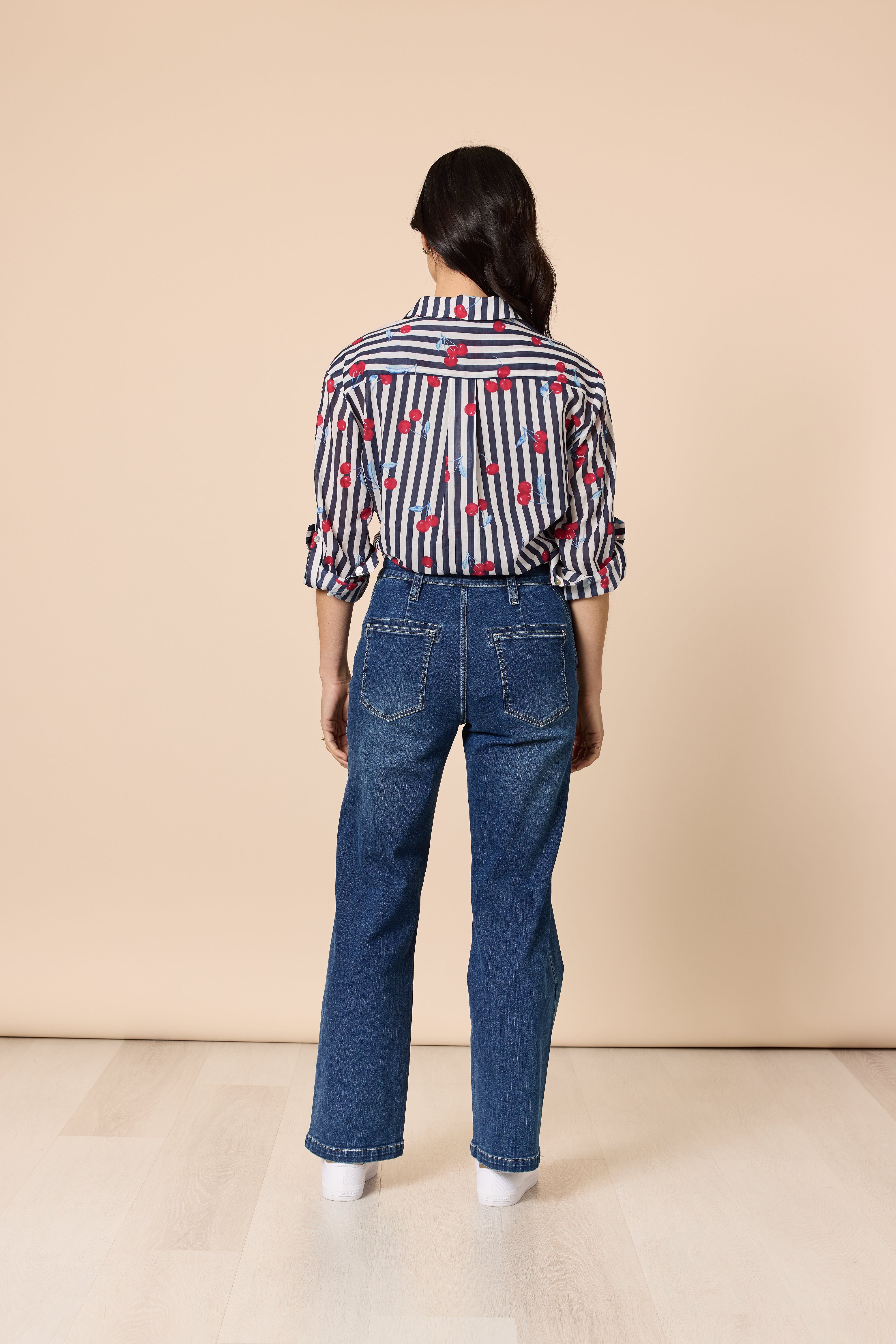 Gordon Smith Hudson High Rise Wide Leg Jean - Blue Wash