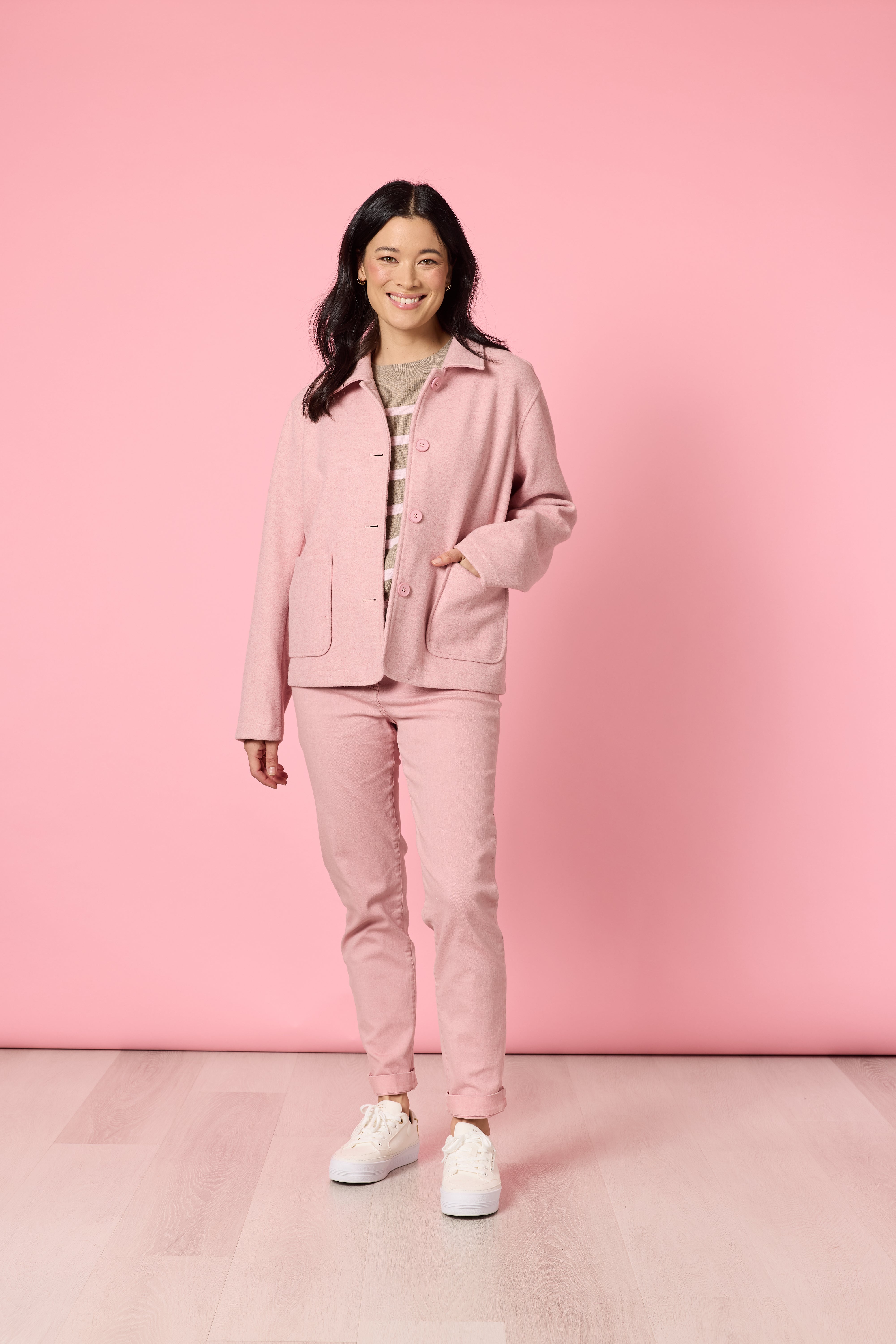 Gordon Smith Montana Car Coat - Blush