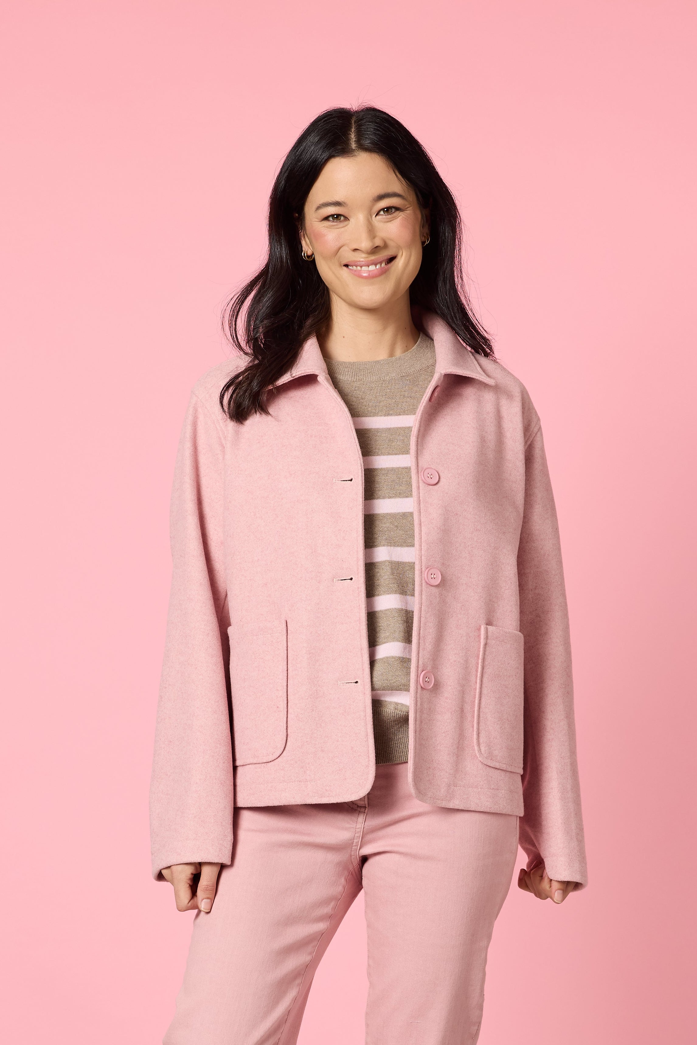 Gordon Smith Montana Car Coat - Blush