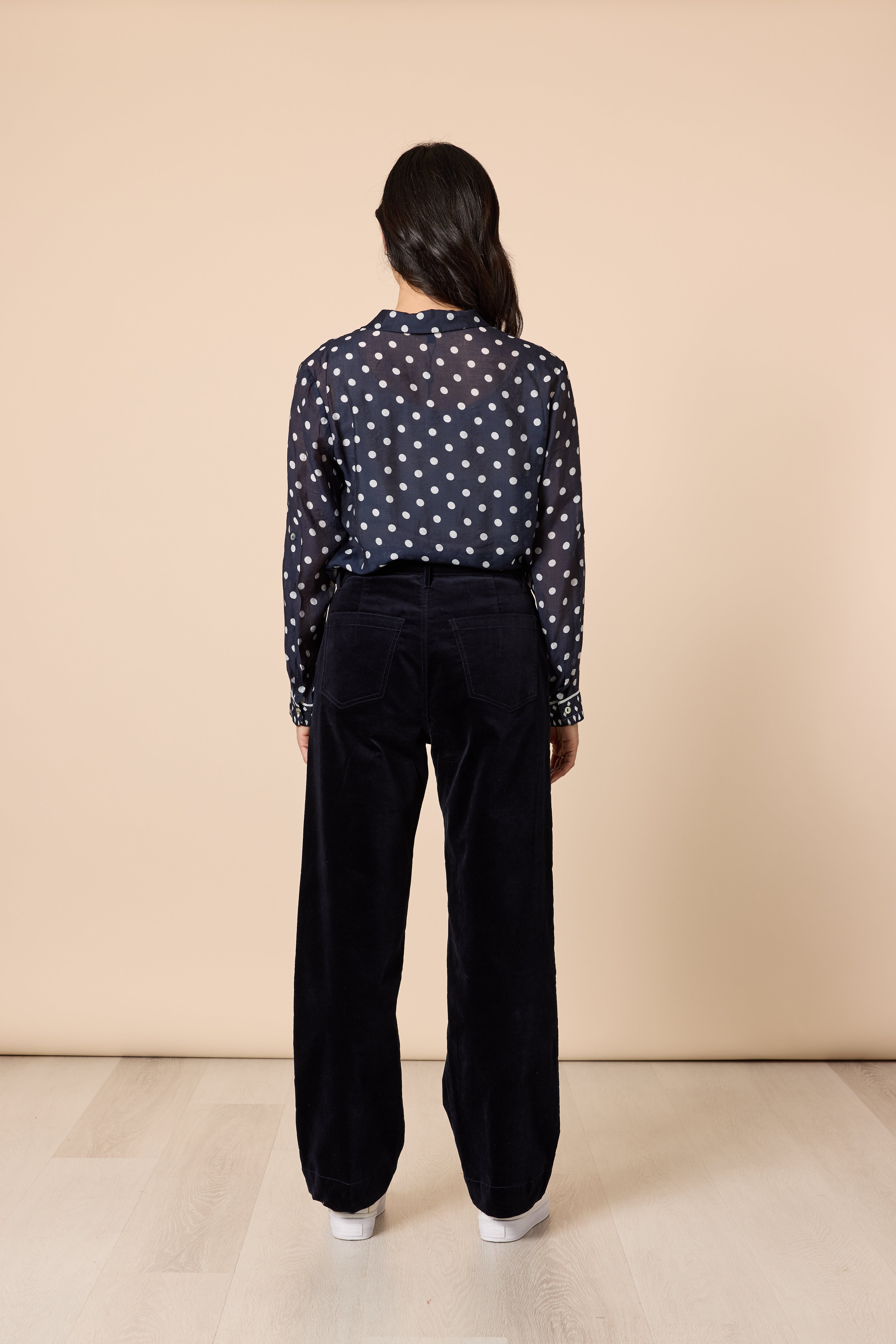 Gordon Smith Aura Spot Shirt - Navy/White