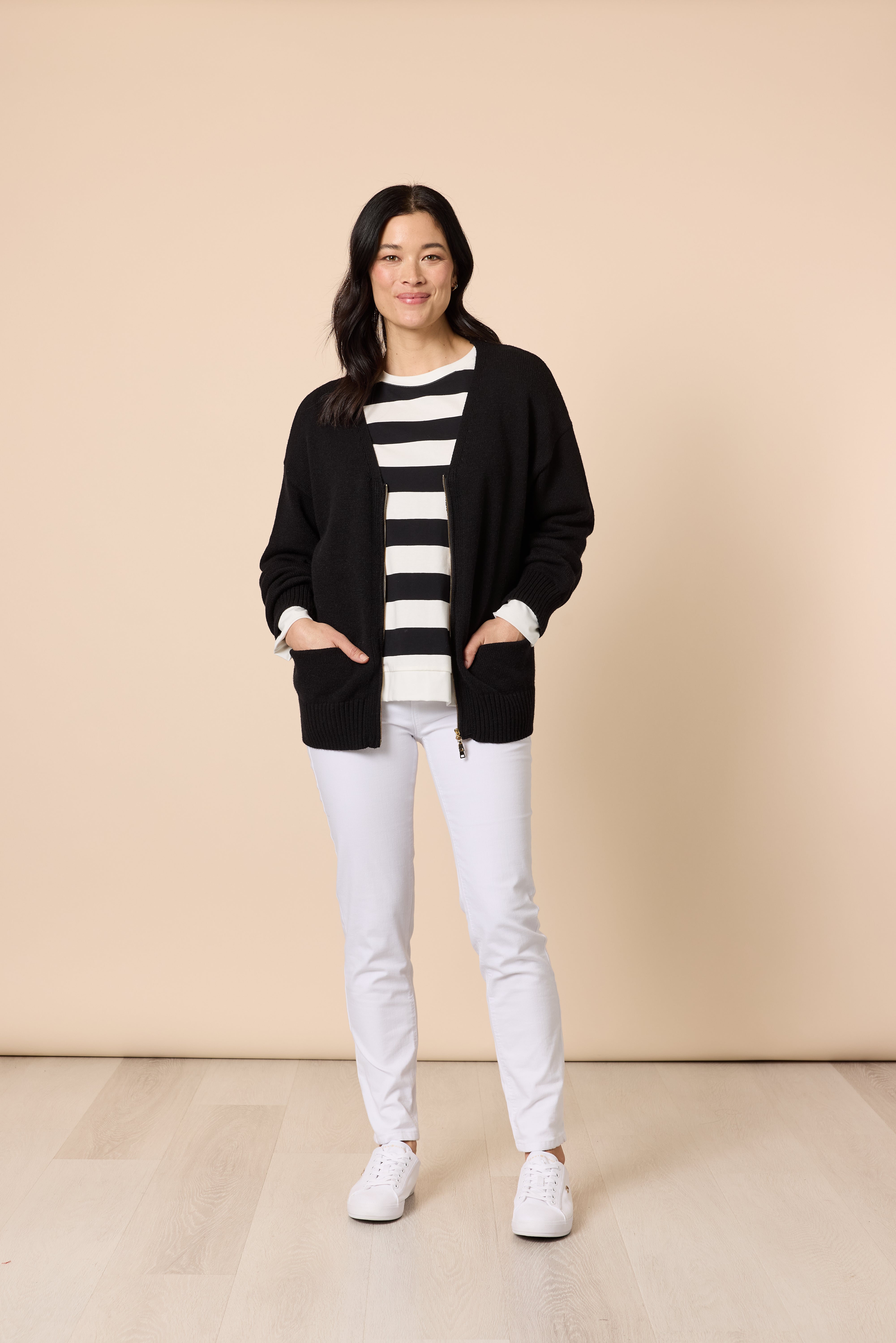 Gordon Smith Manhattan Zip Cardi - Black