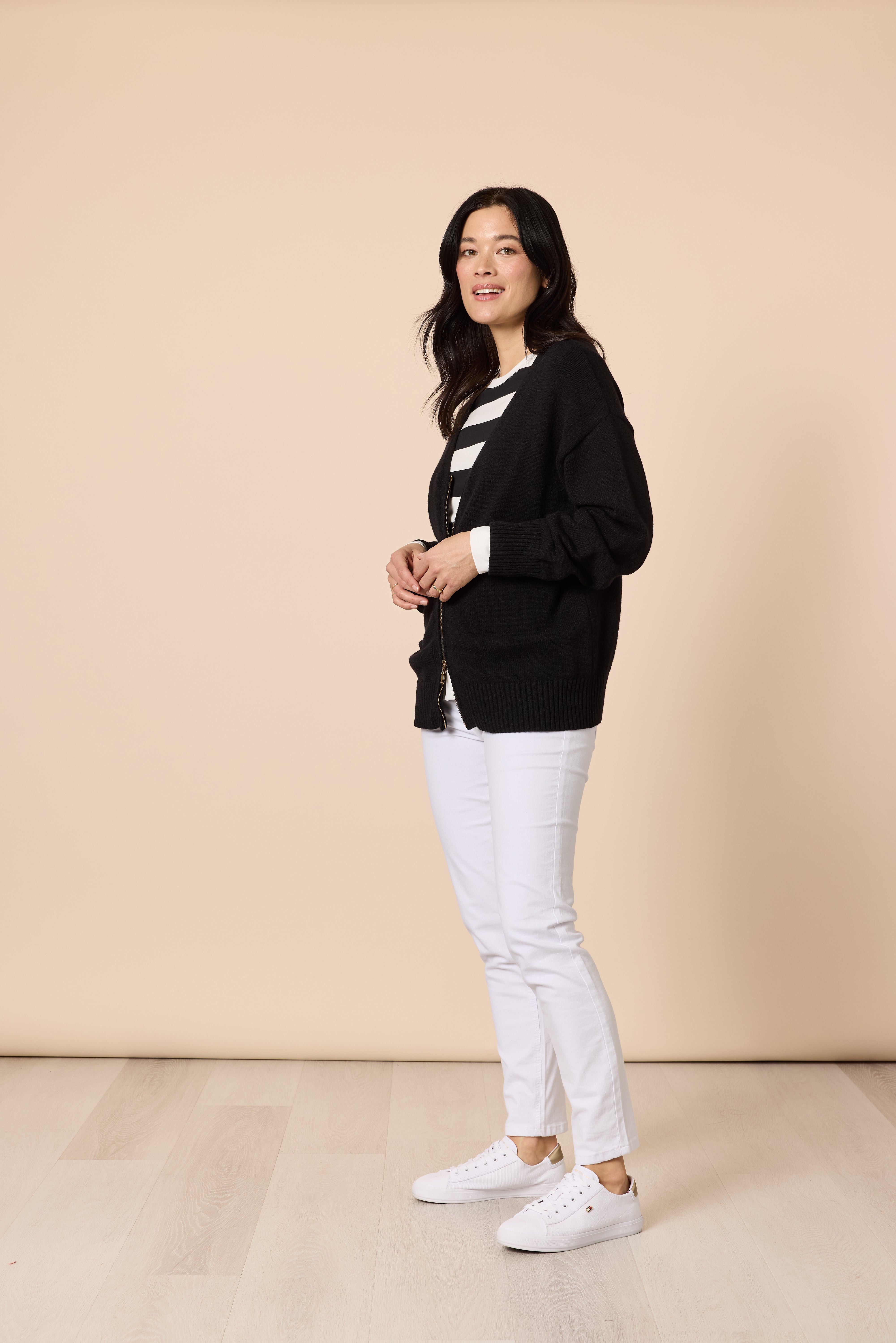 Gordon Smith Manhattan Zip Cardi - Black