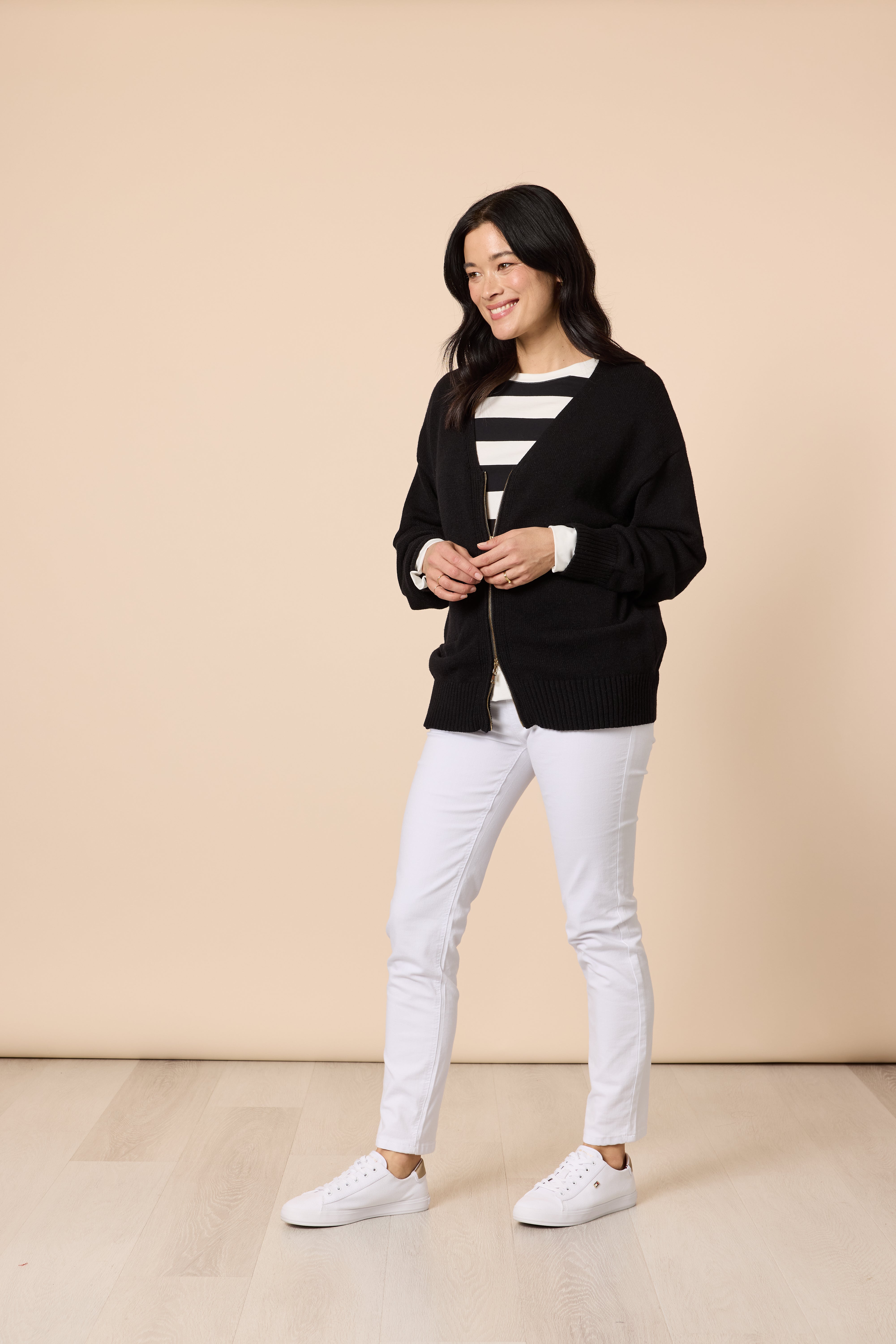 Gordon Smith Manhattan Zip Cardi - Black