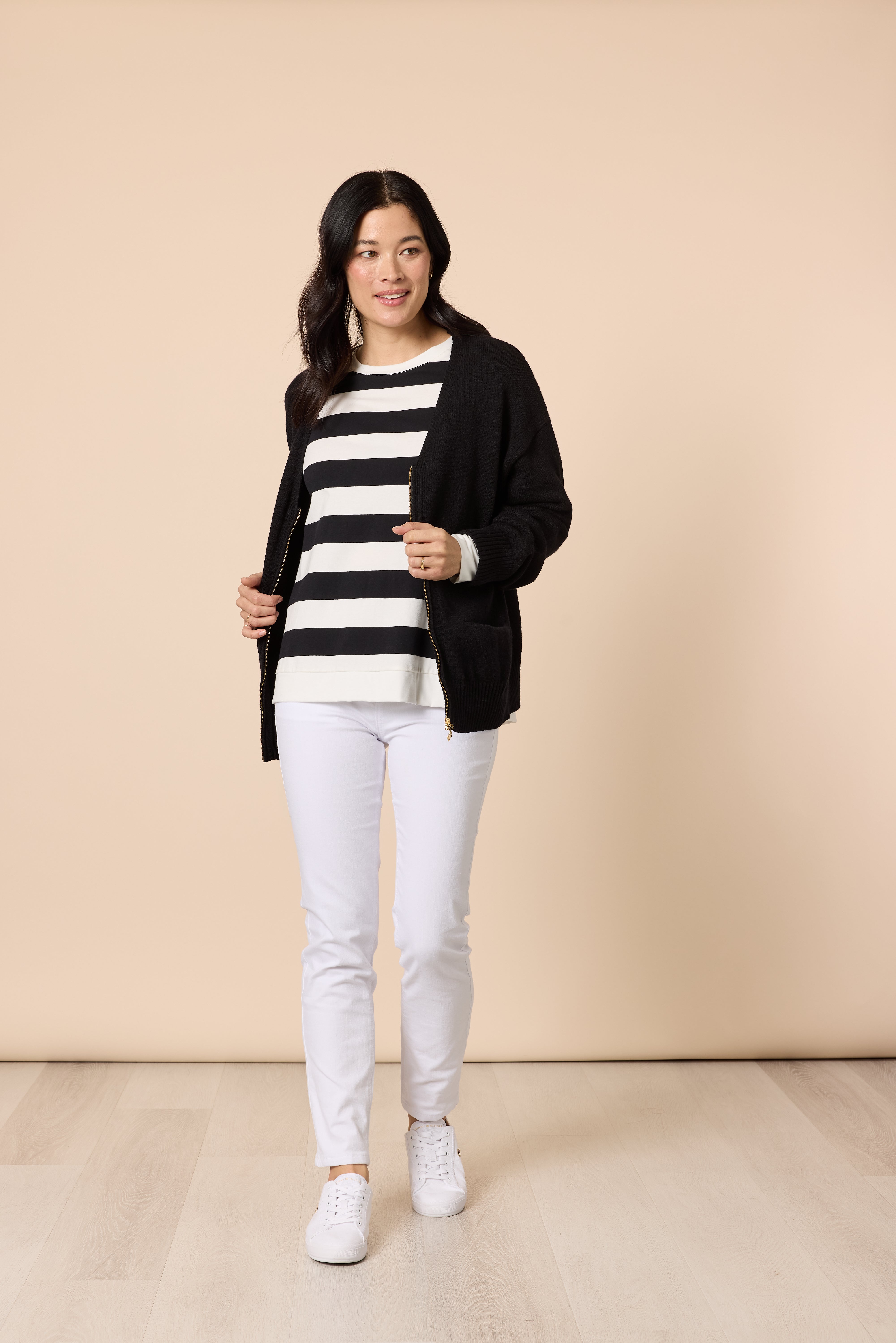 Gordon Smith Manhattan Zip Cardi - Black