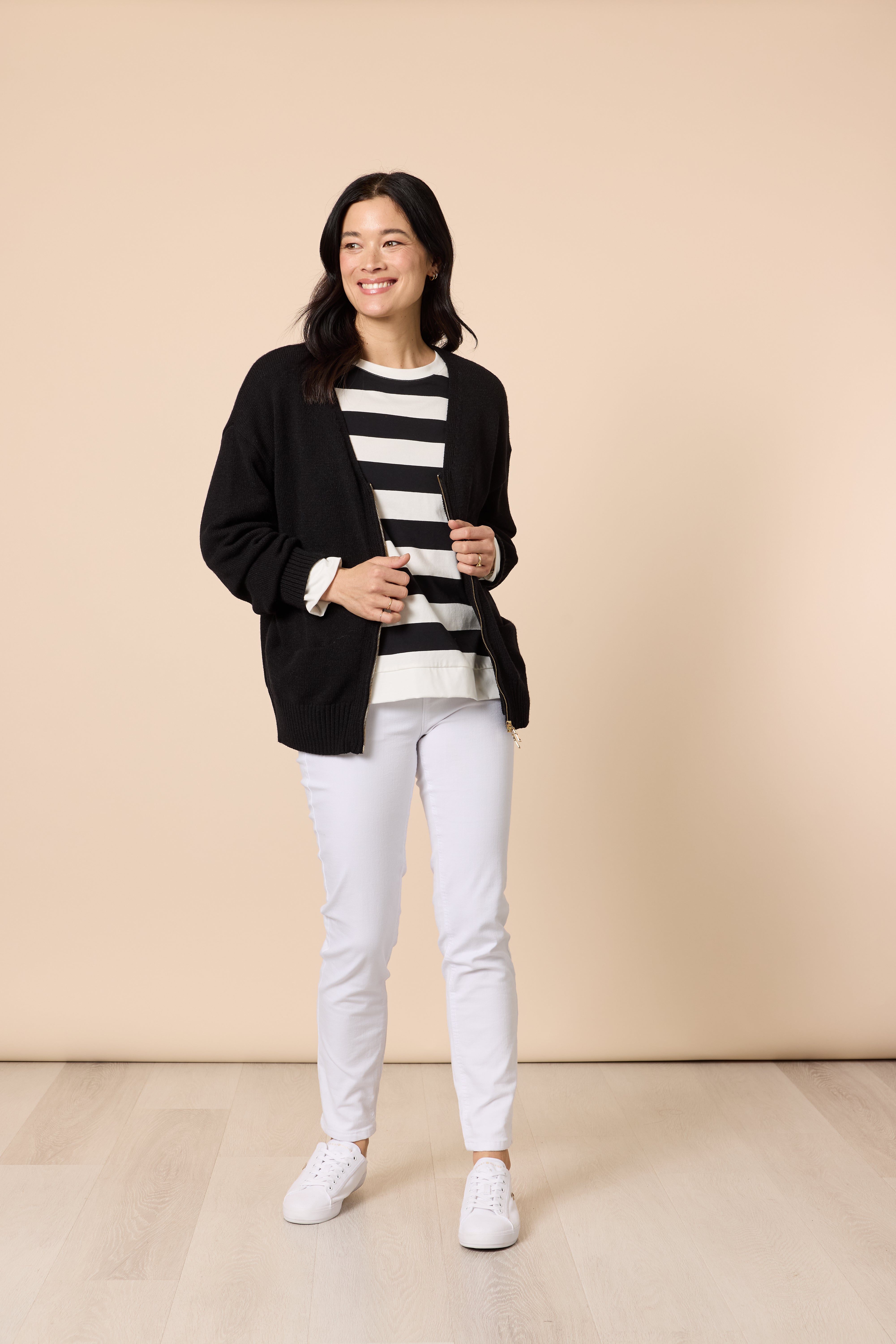 Gordon Smith Manhattan Zip Cardi - Black