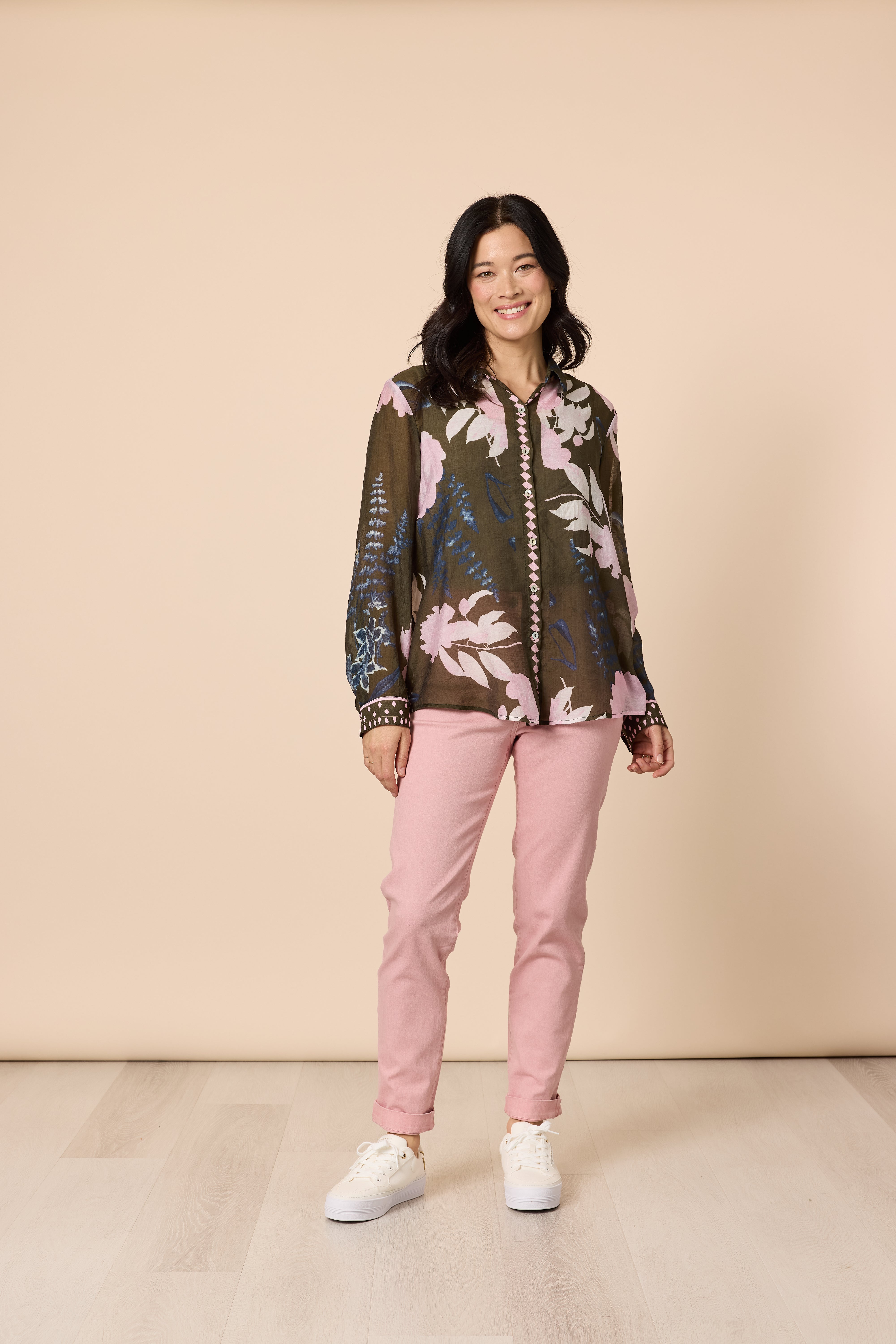 Gordon Smith Colorado Print Shirt - Khaki Multi