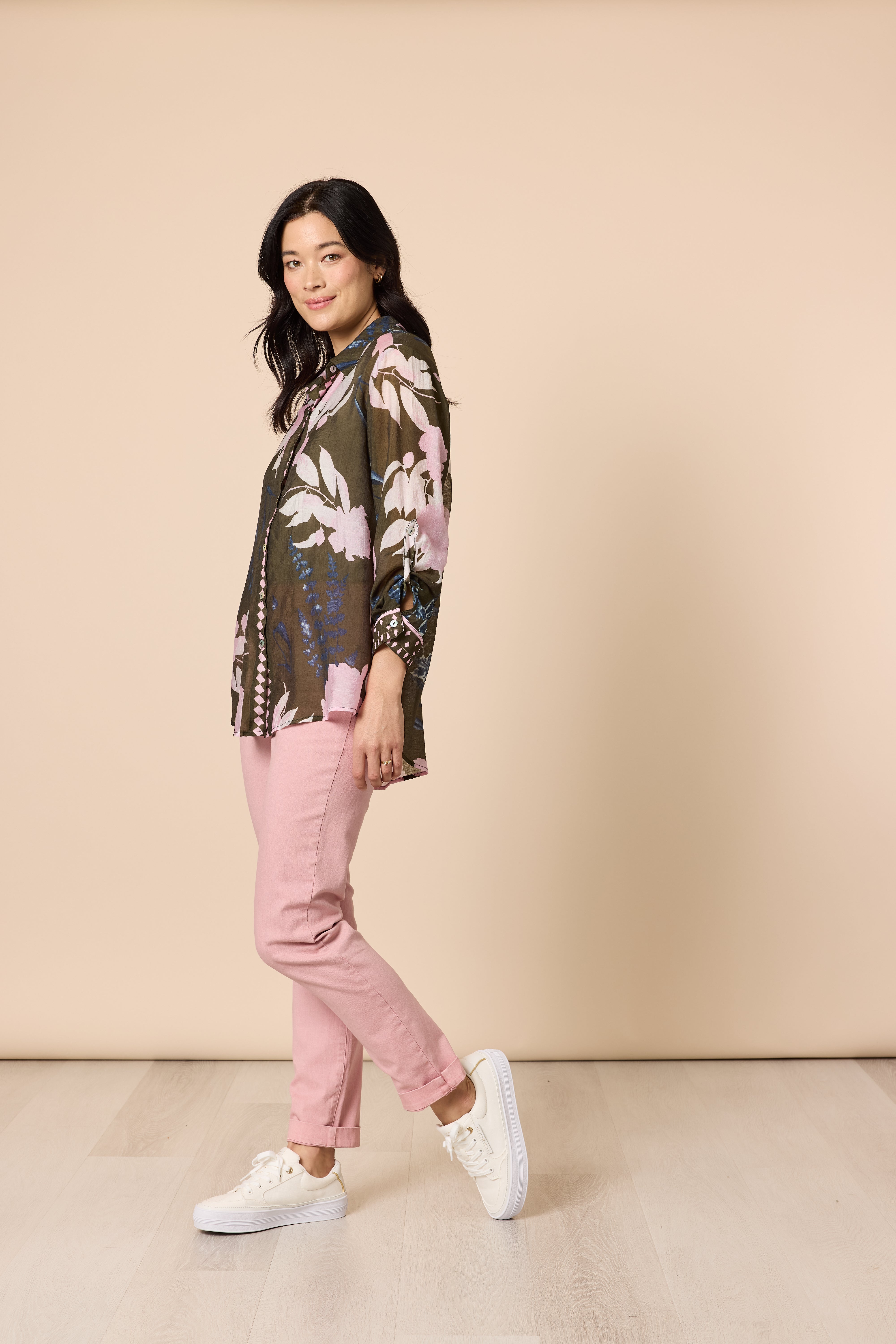 Gordon Smith Colorado Print Shirt - Khaki Multi