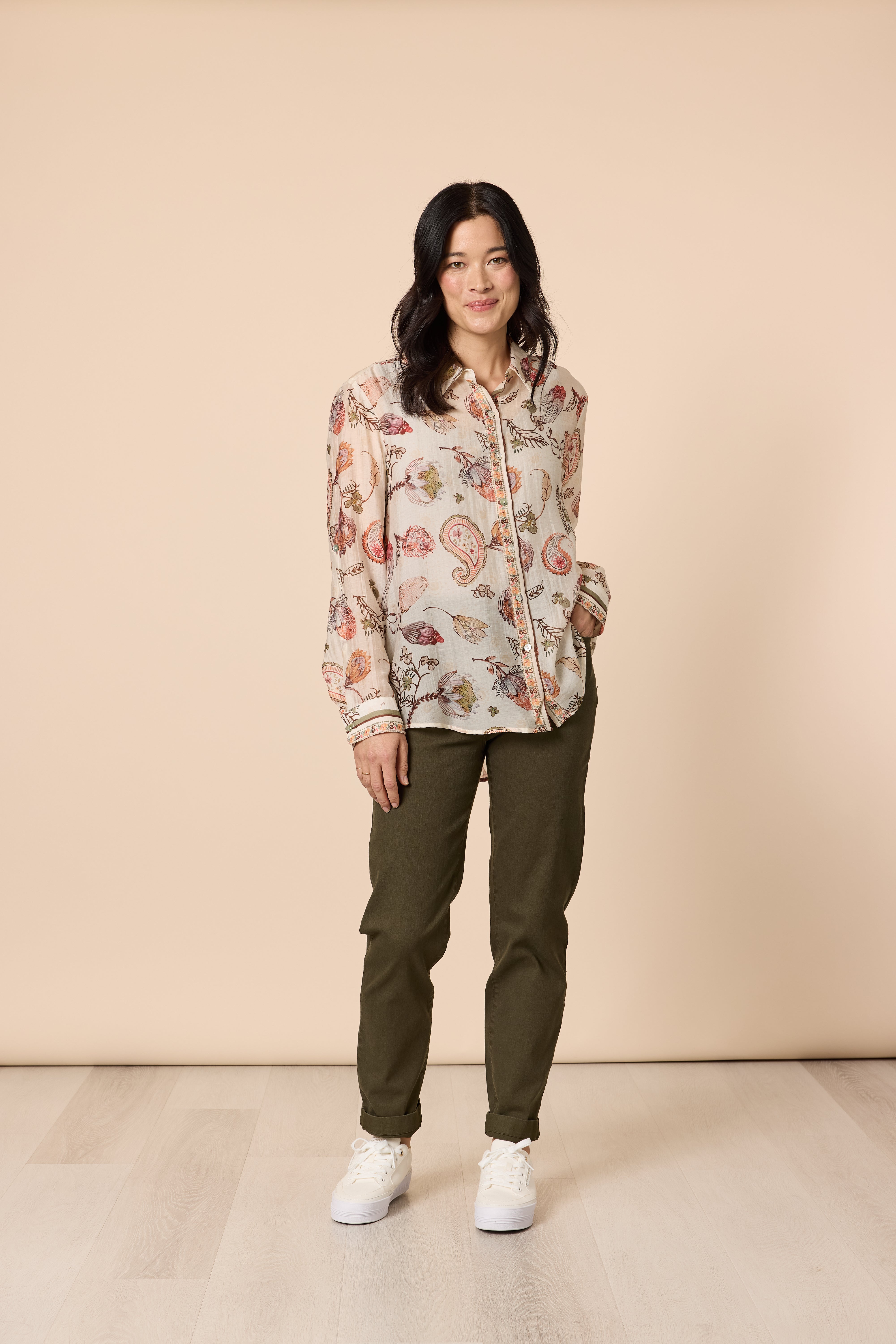 Gordon Smith Arizona Print Shirt - Natural Multi