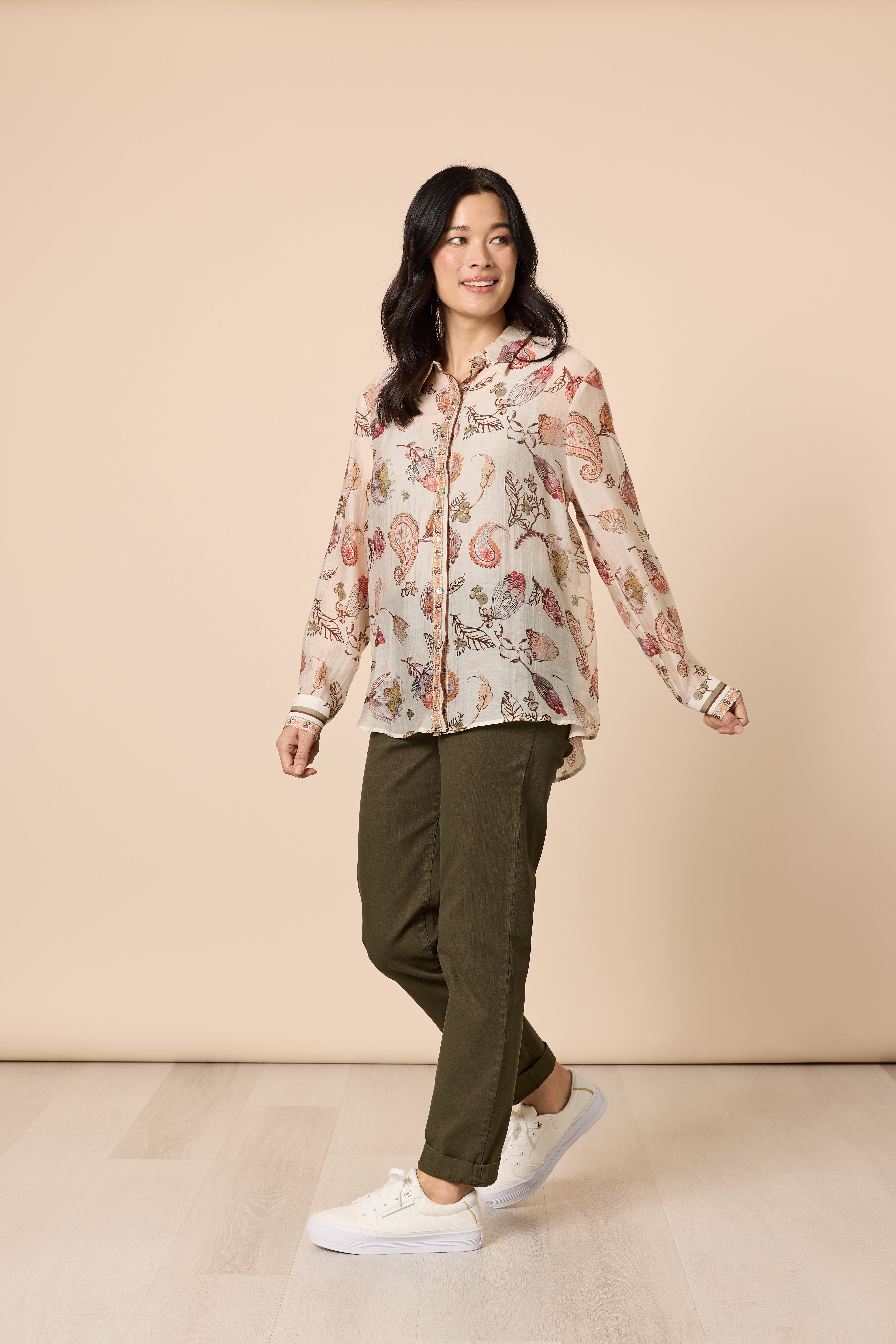 Gordon Smith Arizona Print Shirt - Natural Multi