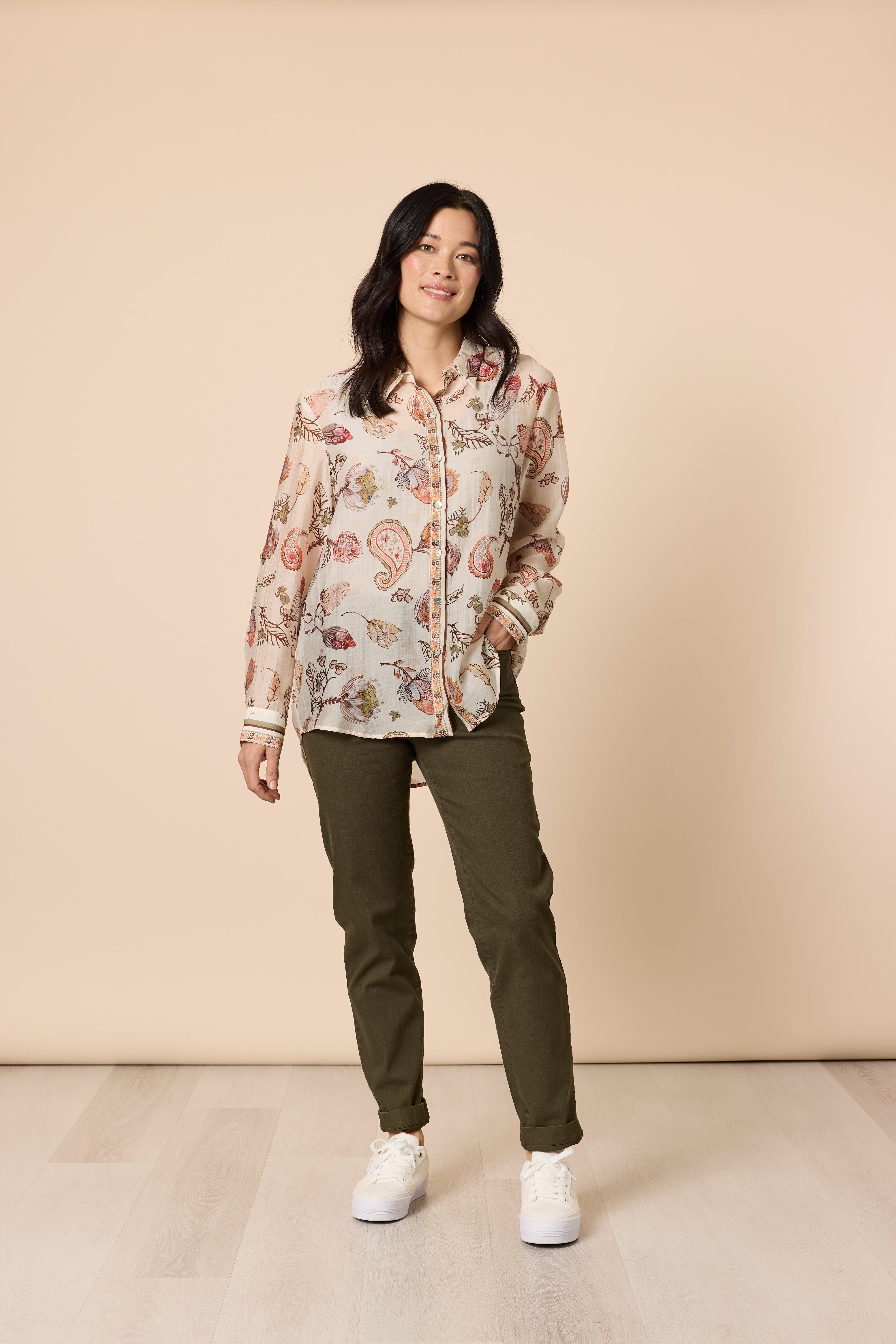 Gordon Smith Arizona Print Shirt - Natural Multi