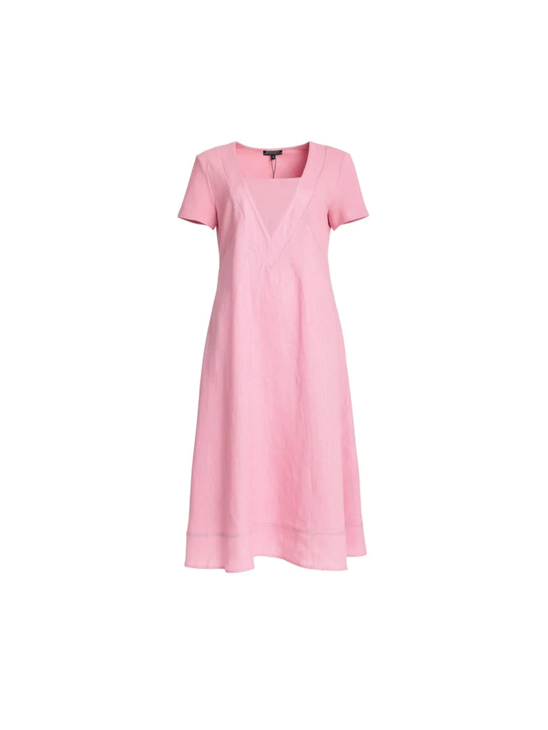 Gordon Smith Le Marais Linen Midi Dress - Musk