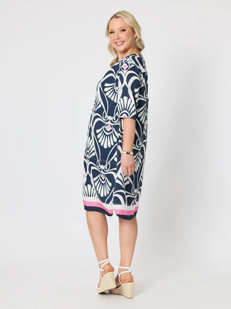 Gordon Smith Riviera Dress - Navy/White