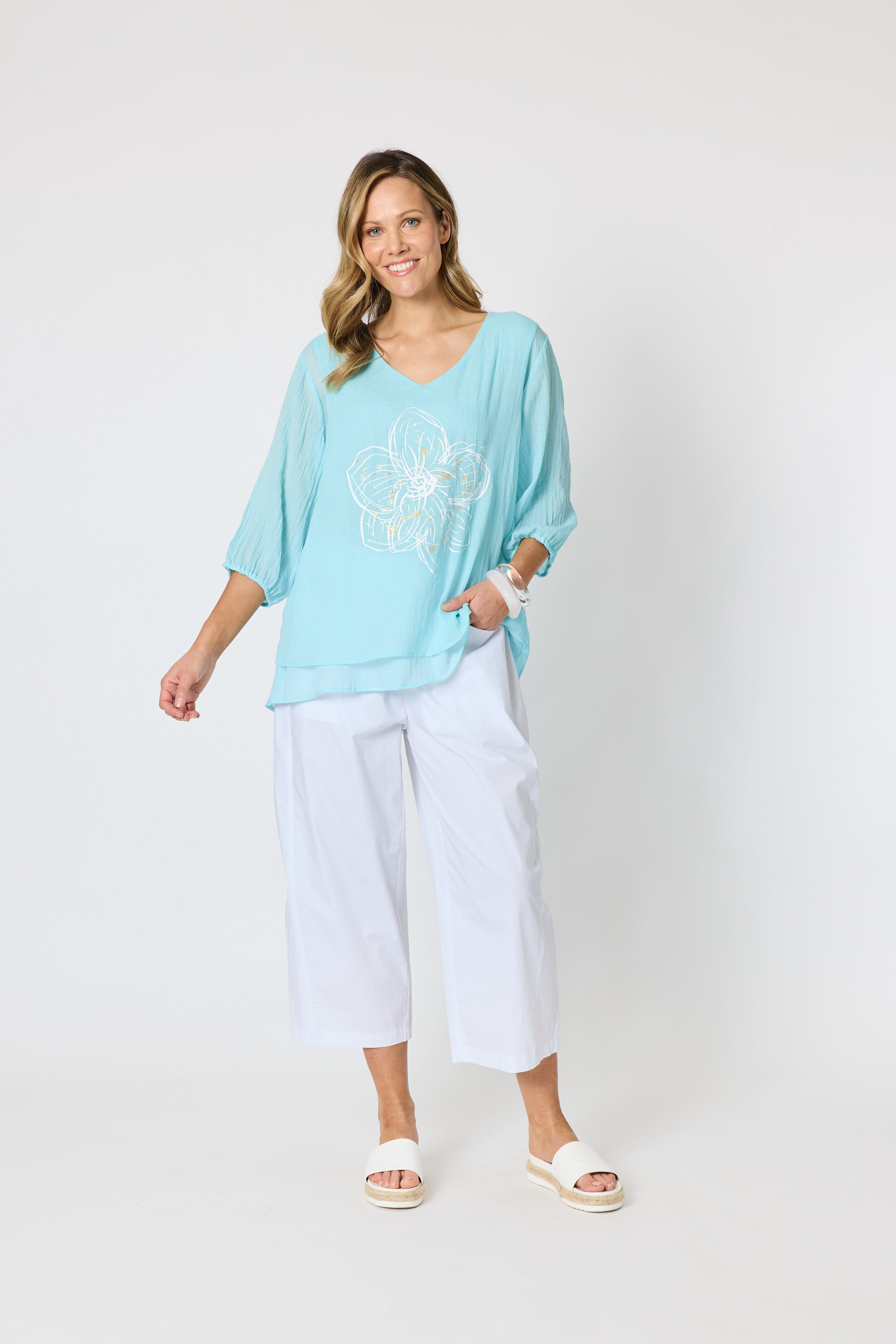 Clarity Toledo Pant - White