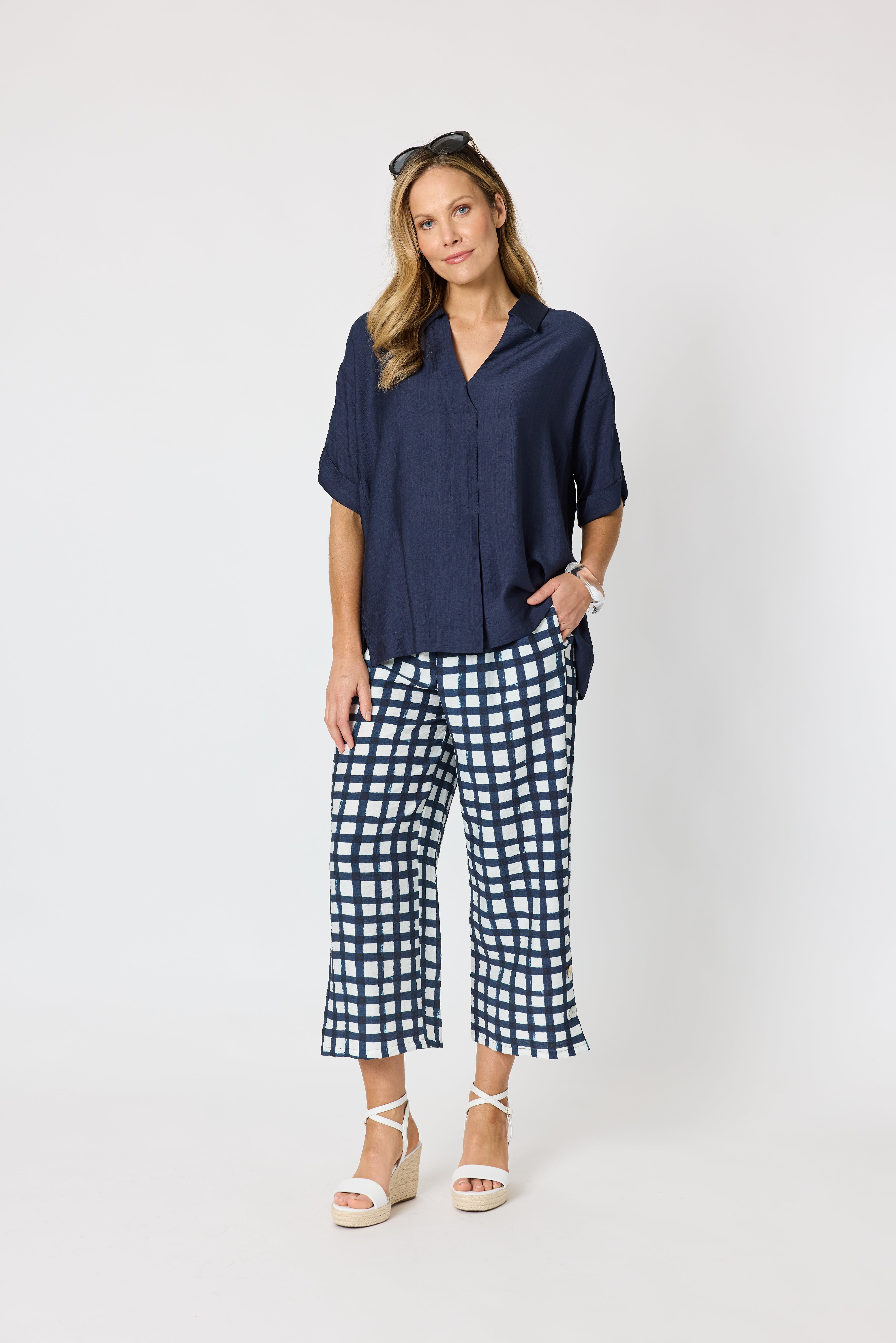 Clarity Del Mar Top - Navy
