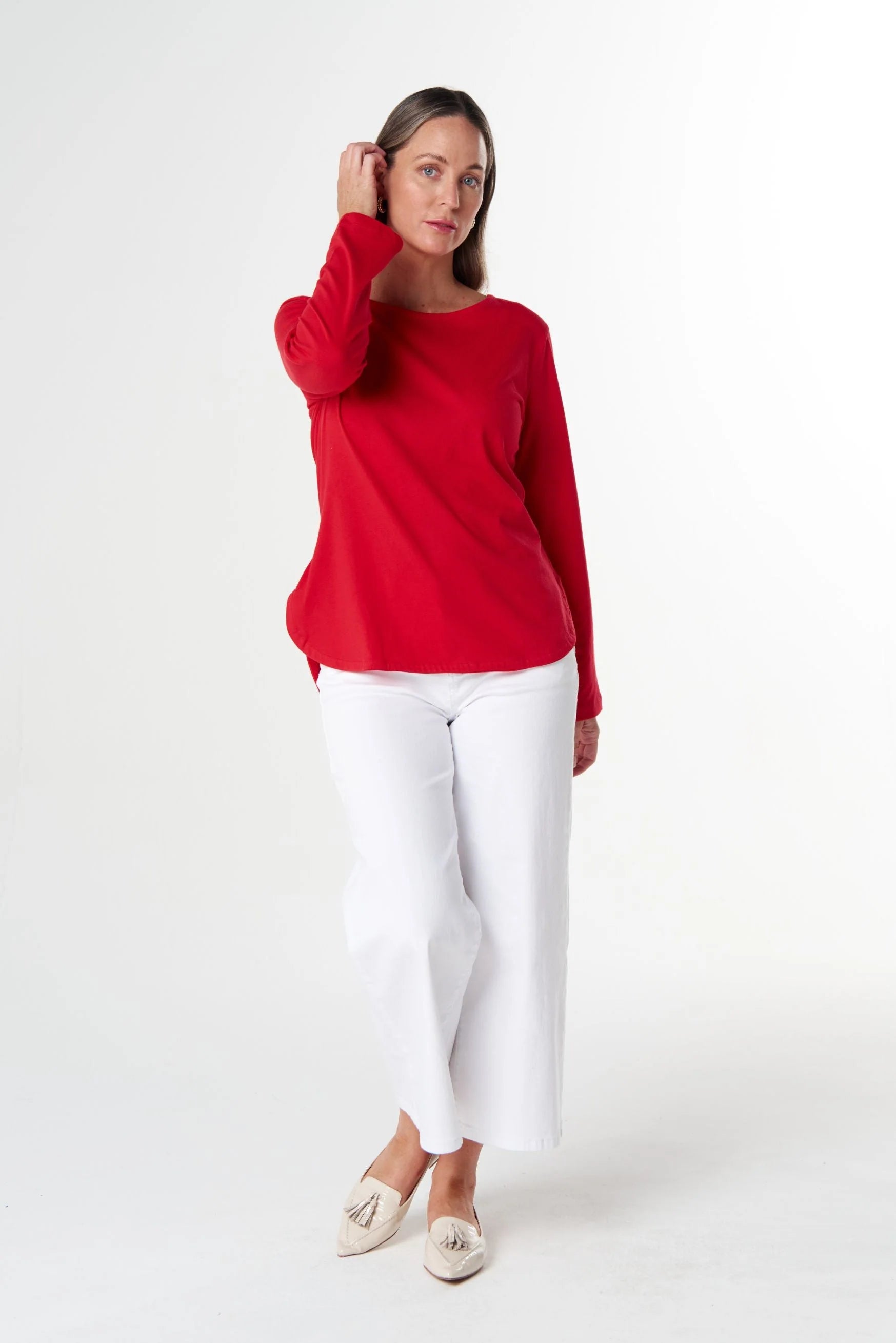 Goondiwindi Cotton Our Classic Jersey Tee - Poinsettia