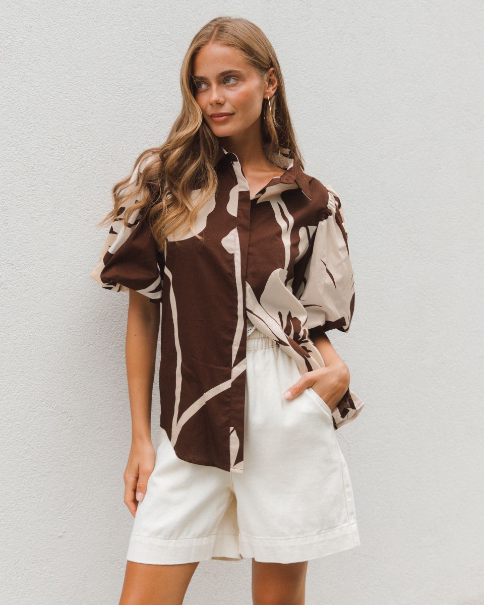 Label of Love Chocolate Bloom Top