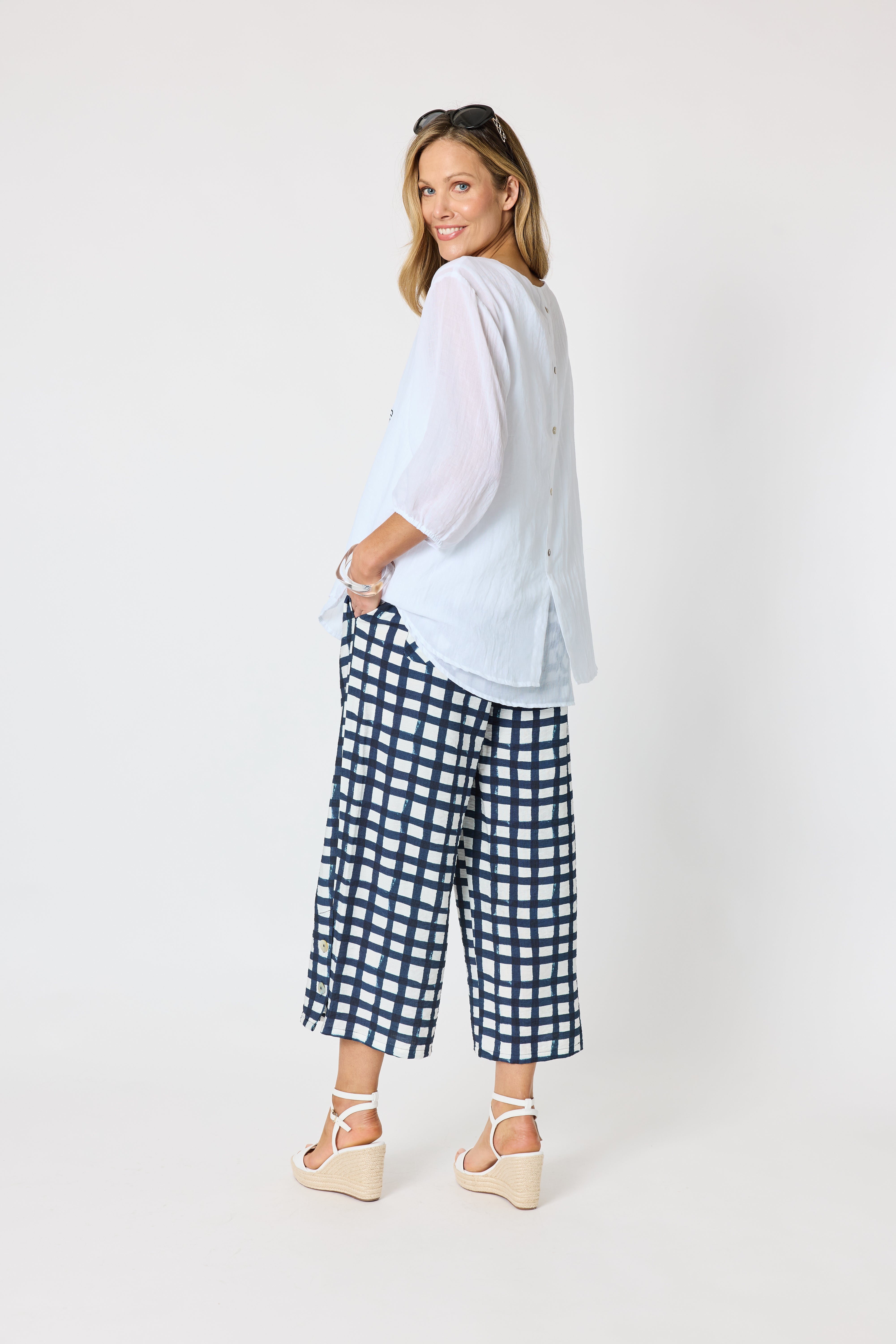 Clarity Camellia Top - White
