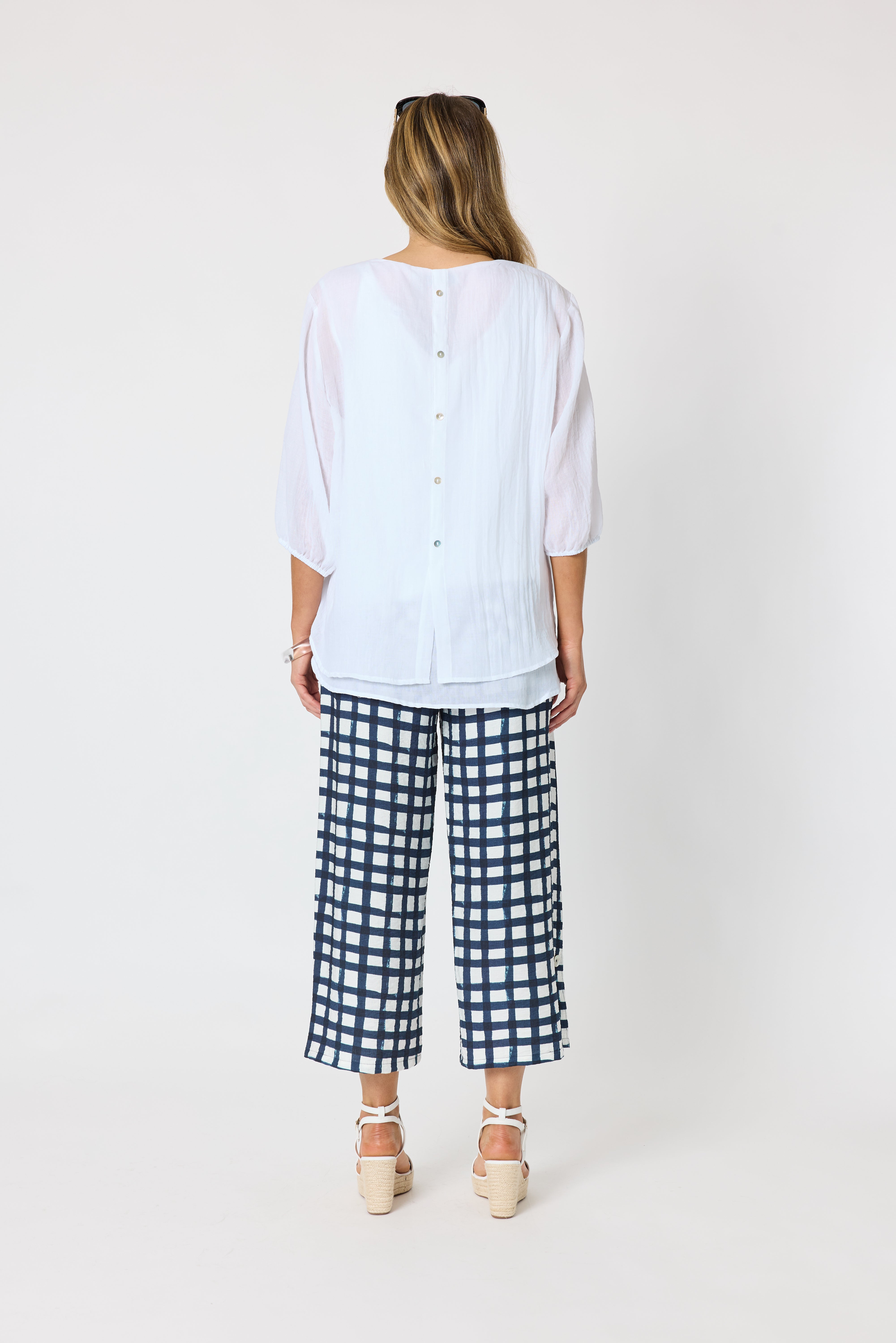 Clarity Camellia Top - White