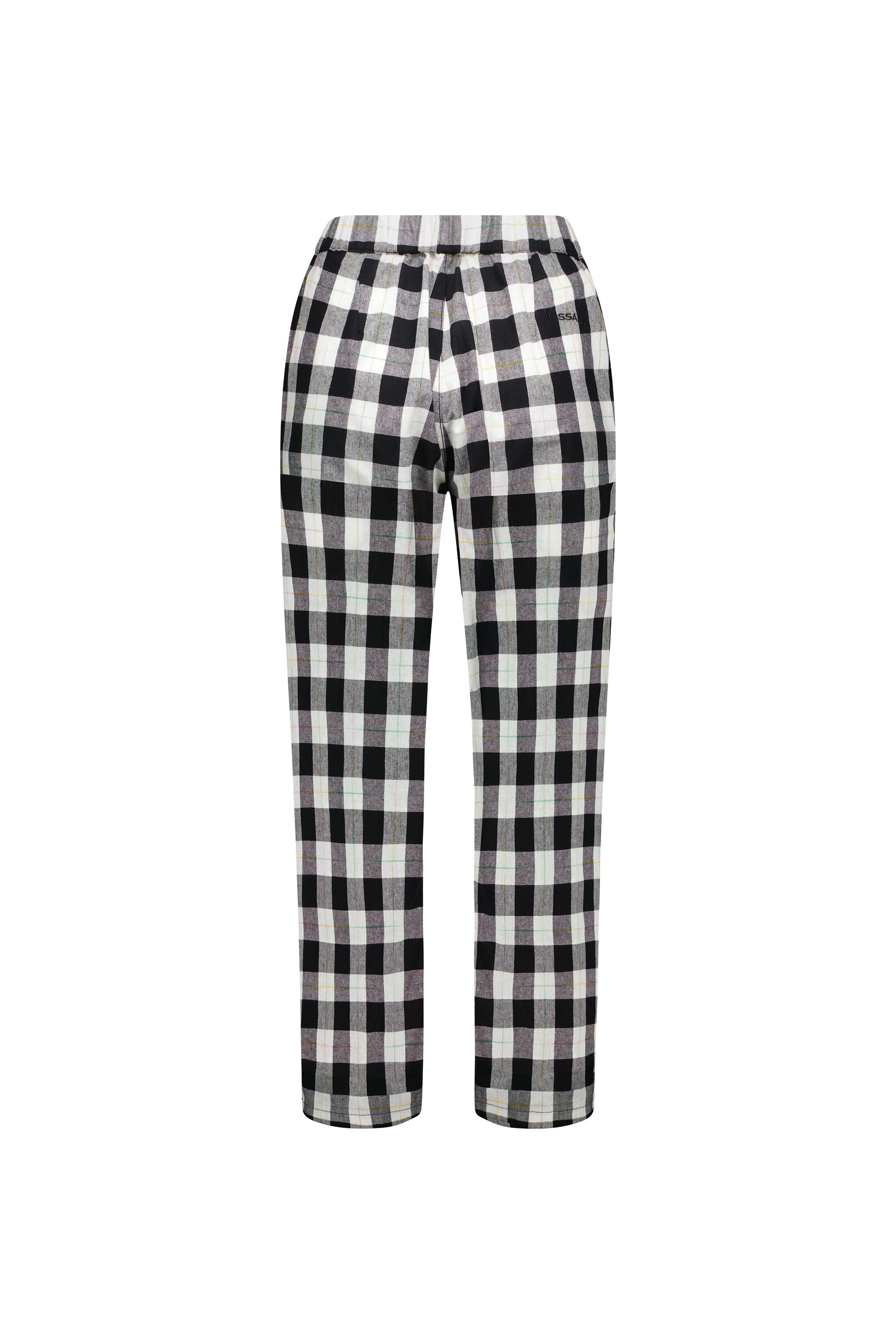 Vassalli Slim Leg 7/8 Pant - Rainbow Check