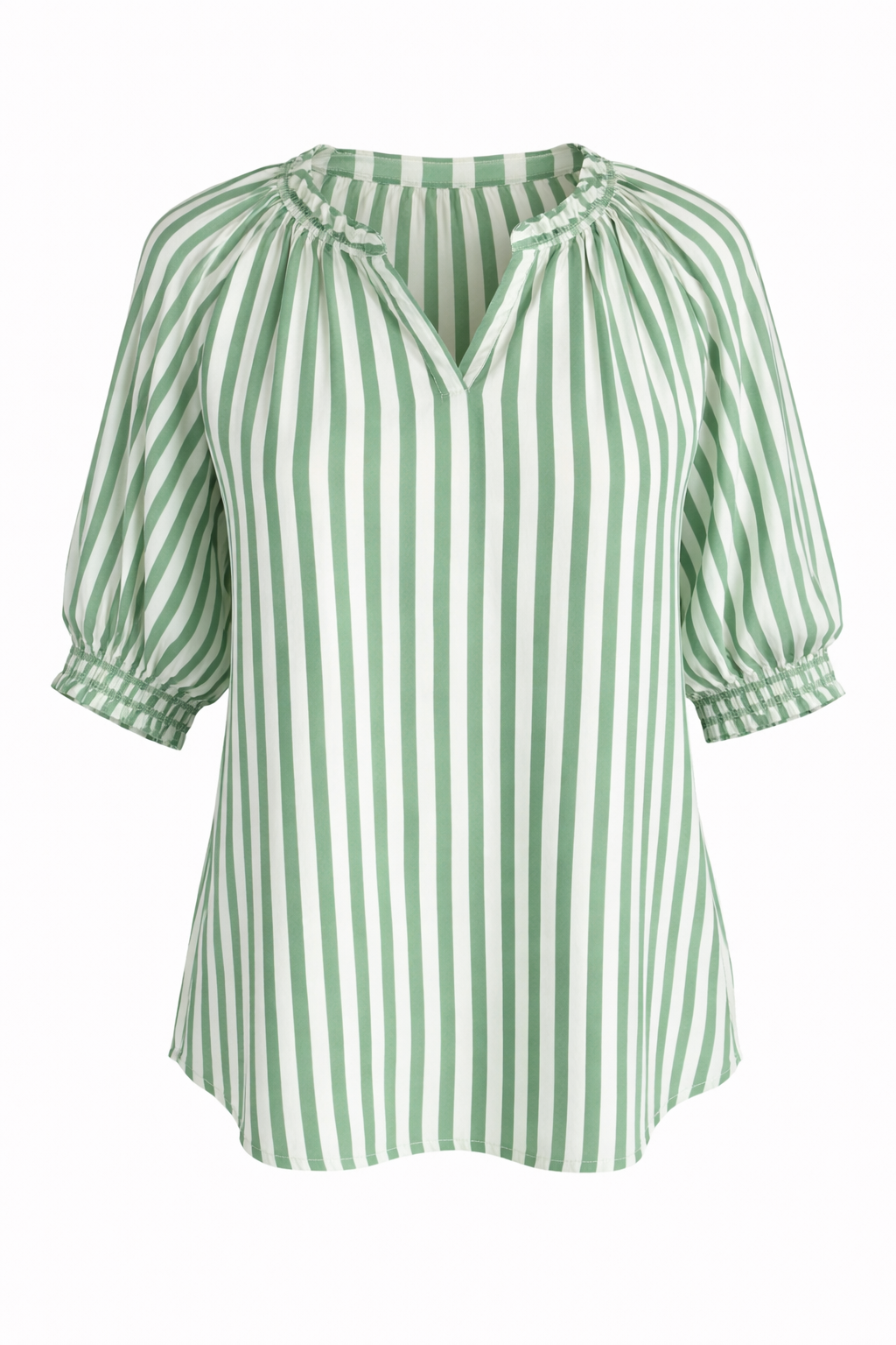 Threadz Kalahari Stripe Tunic - Apple/White