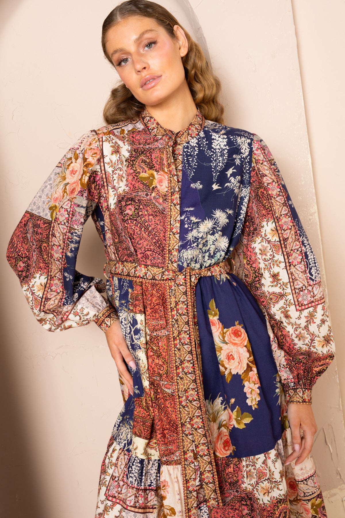 Kachel Elsie Maxi Tunic Dress - Sahara