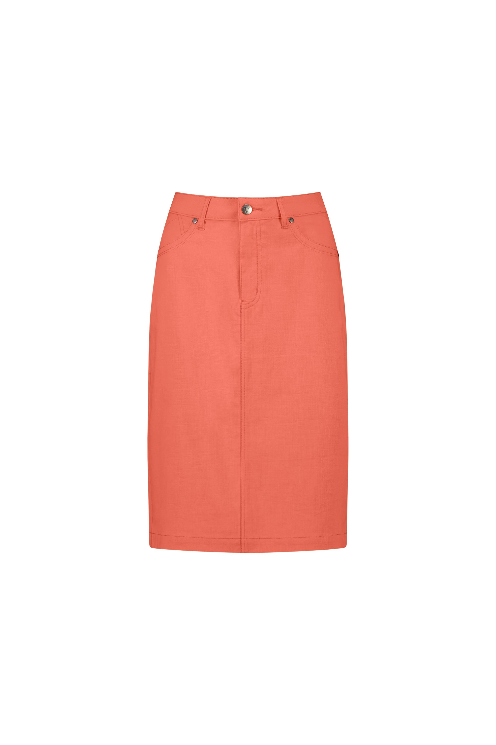 Vassalli  Knee Length Skirt - Persimmon
