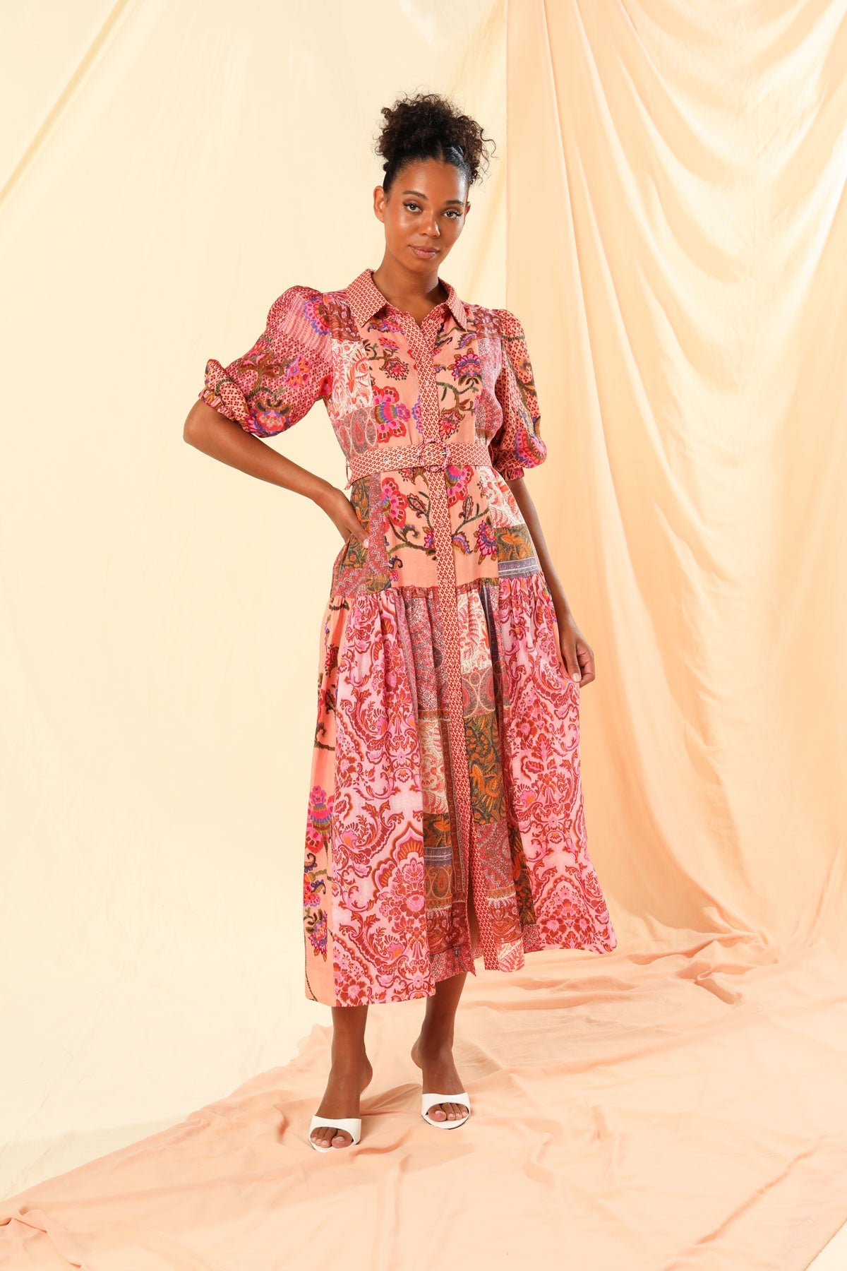 Kachel Elanora Maxi Shirt Dress