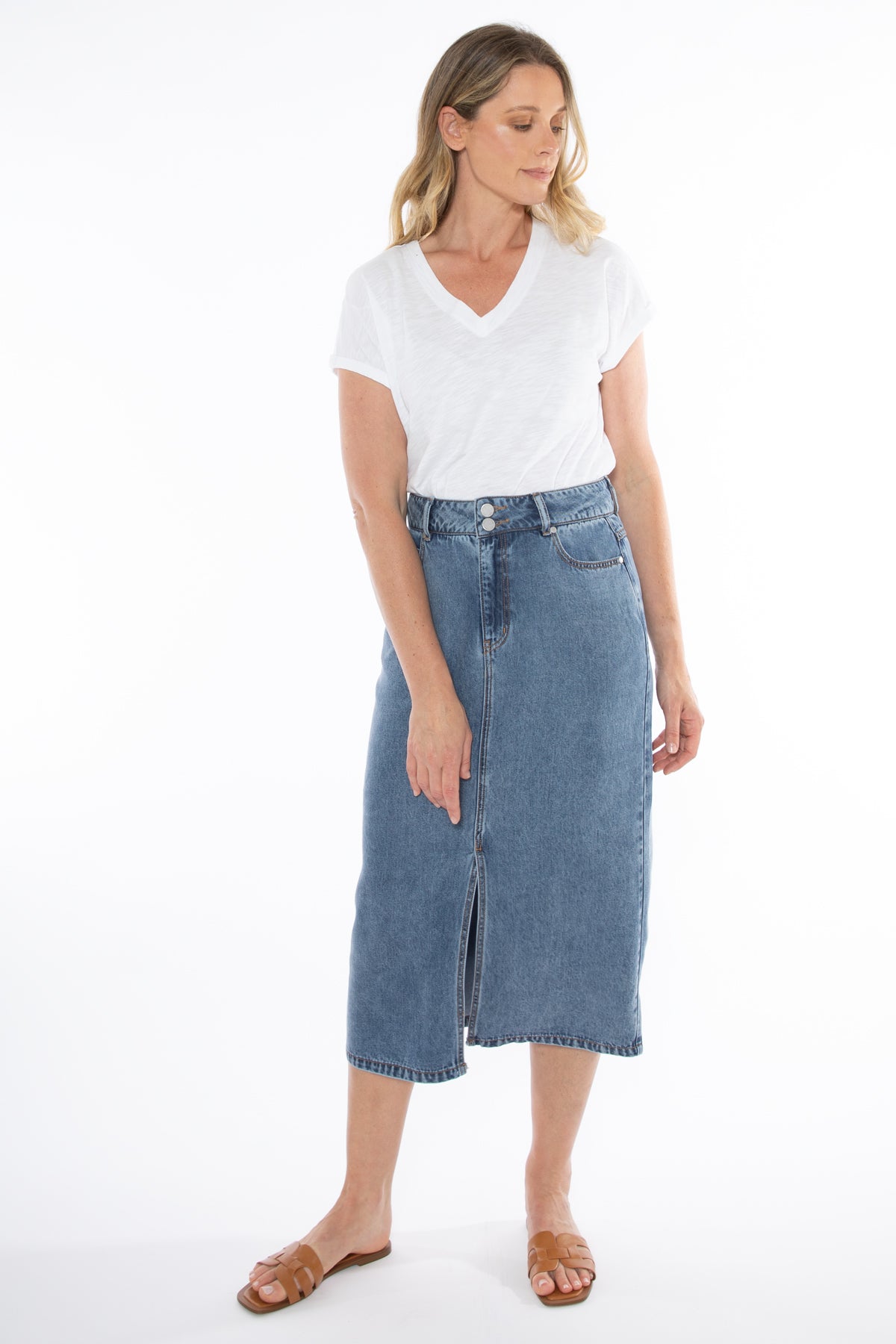 Jump Soft Denim Skirt