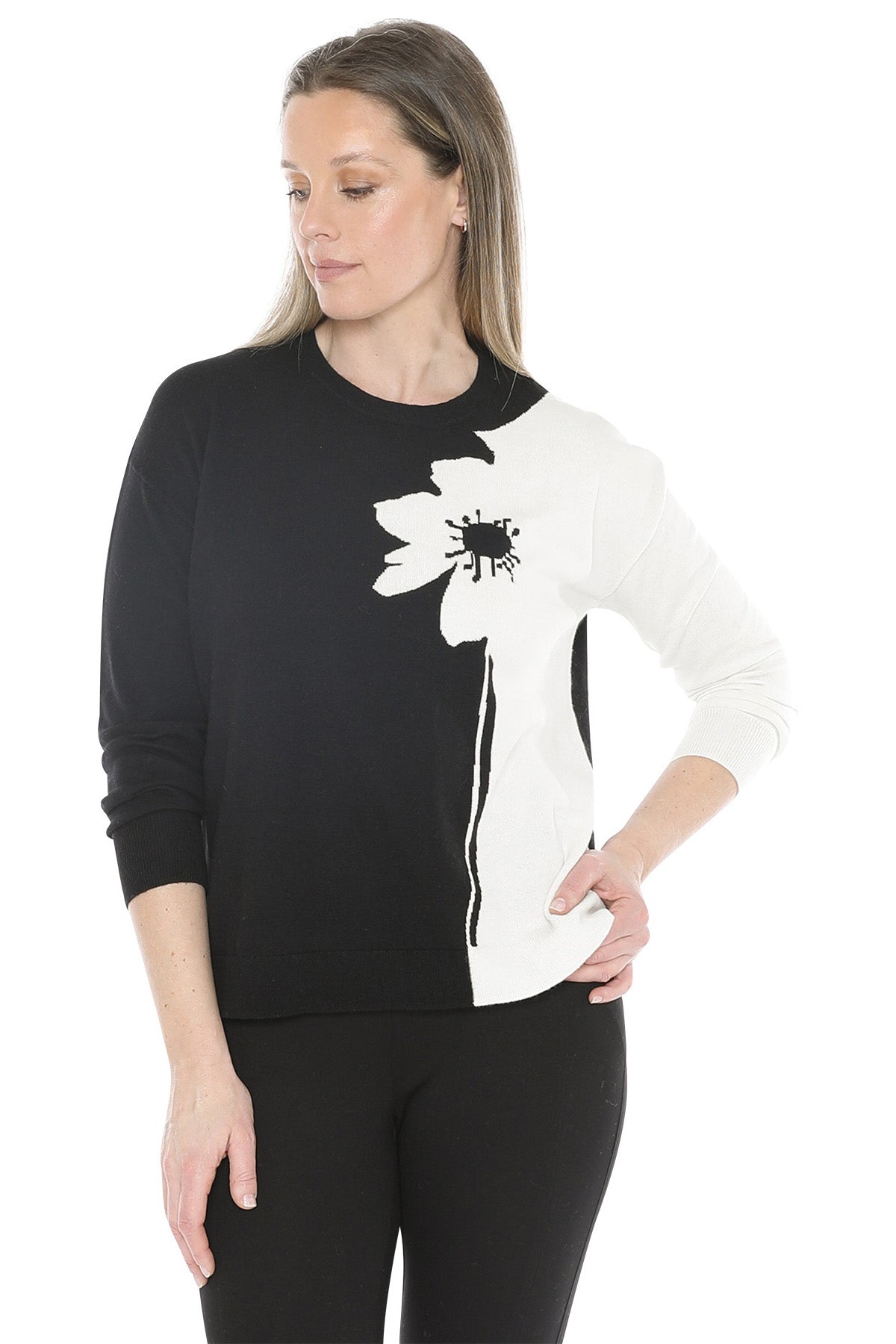 Jump Flower Stem Pullover