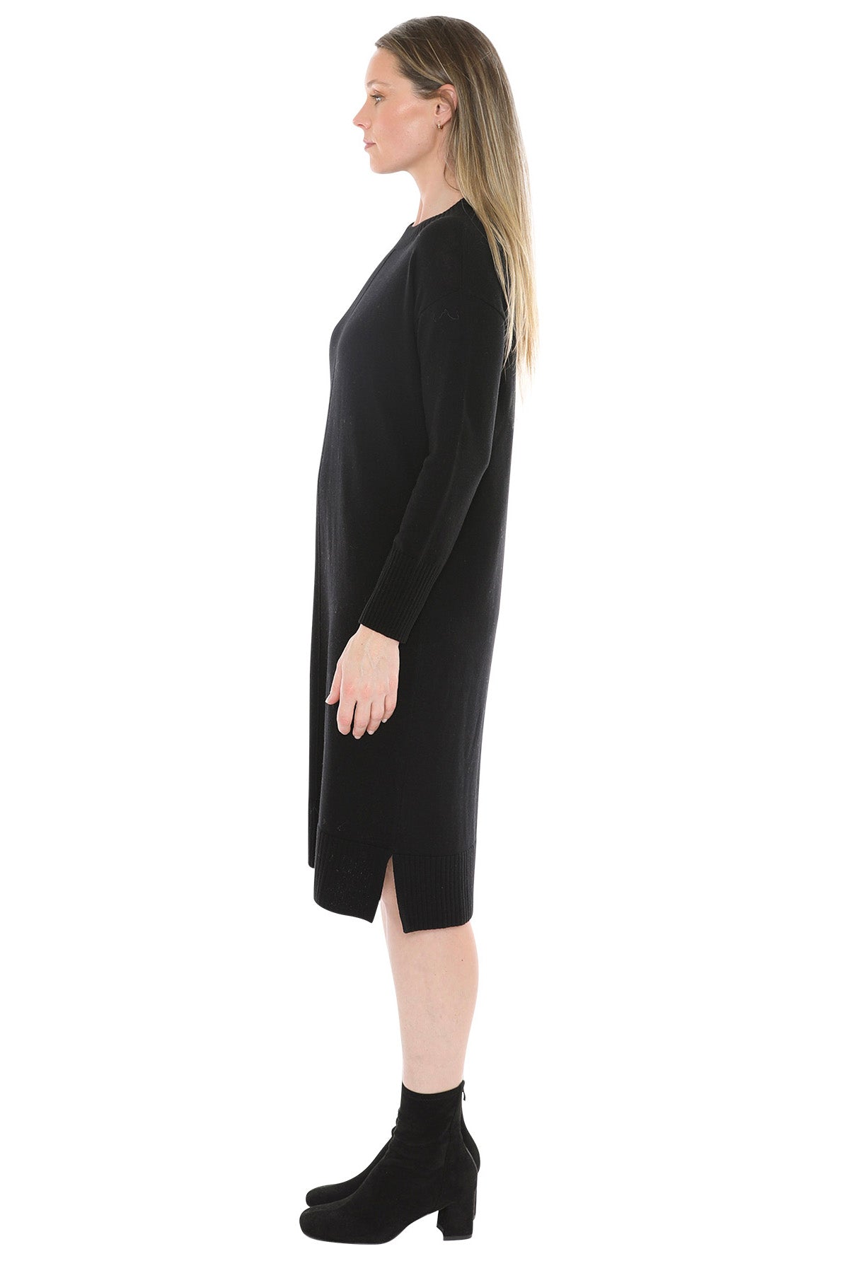 Jump Seam Detail Dress - Black