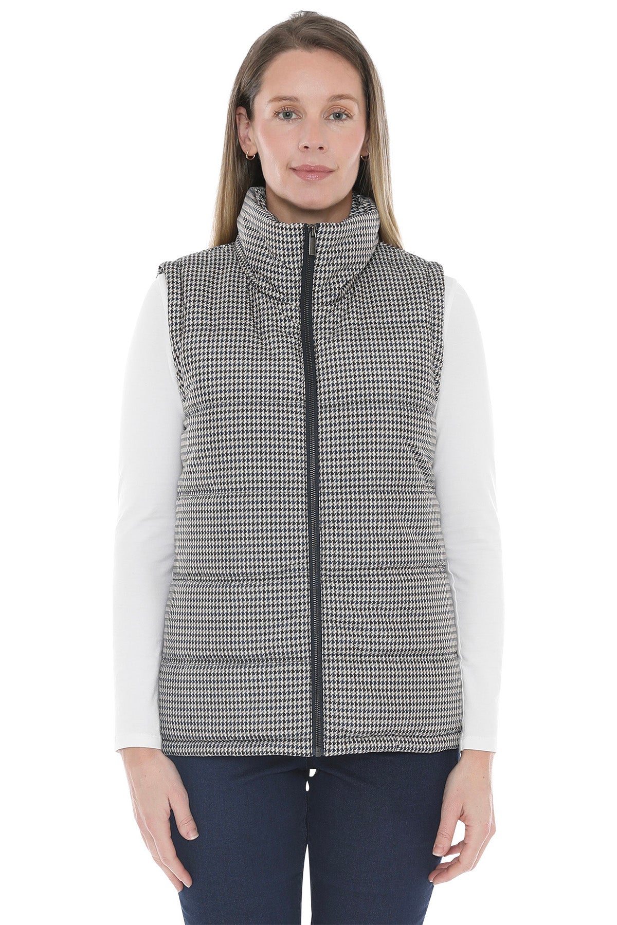 Jump Multi Houndstooth Puffer Vest