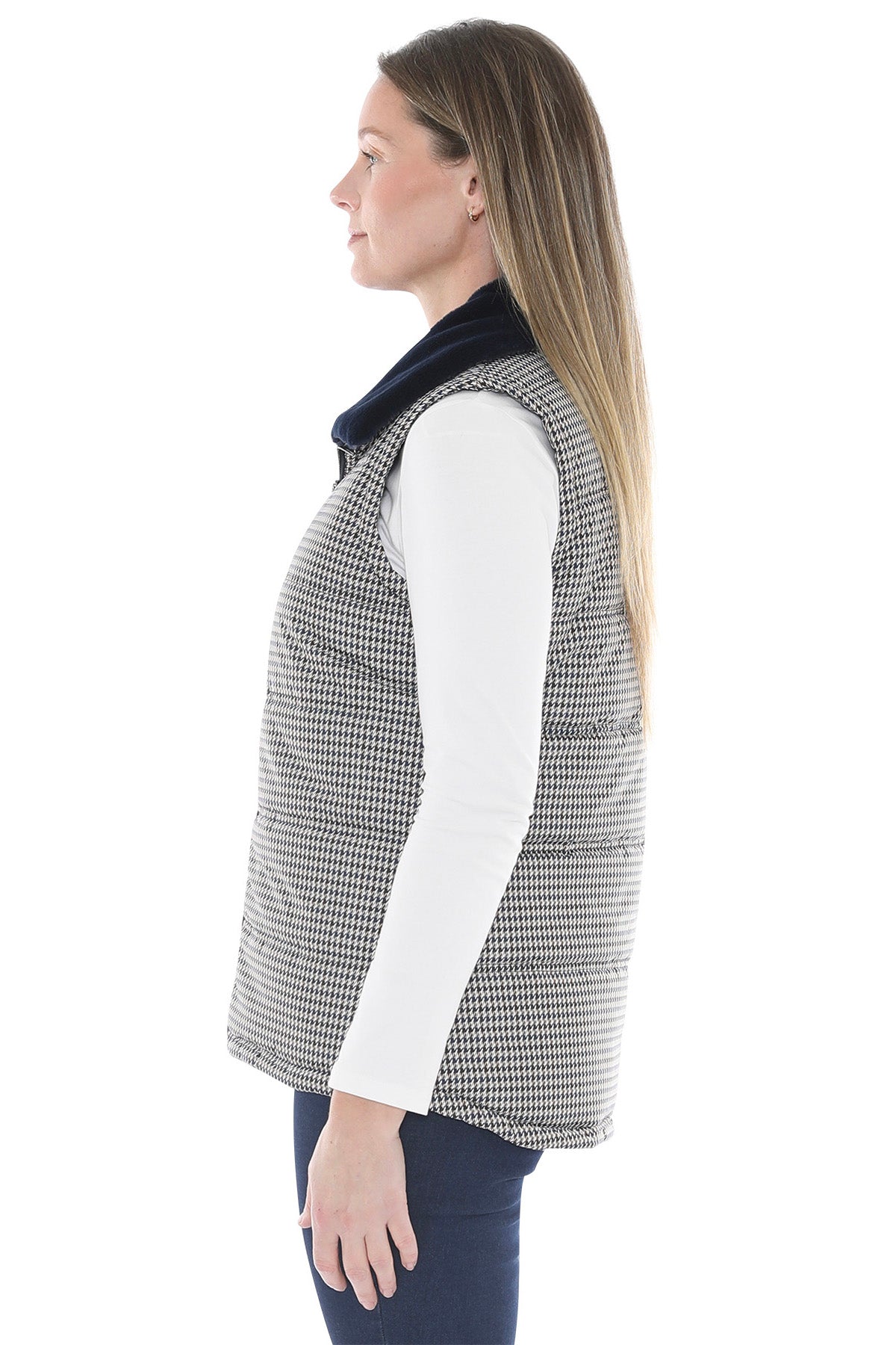 Jump Multi Houndstooth Puffer Vest