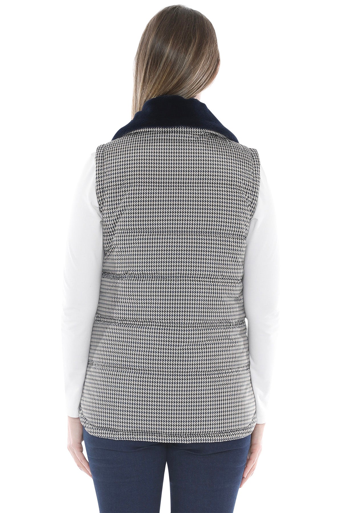 Jump Multi Houndstooth Puffer Vest