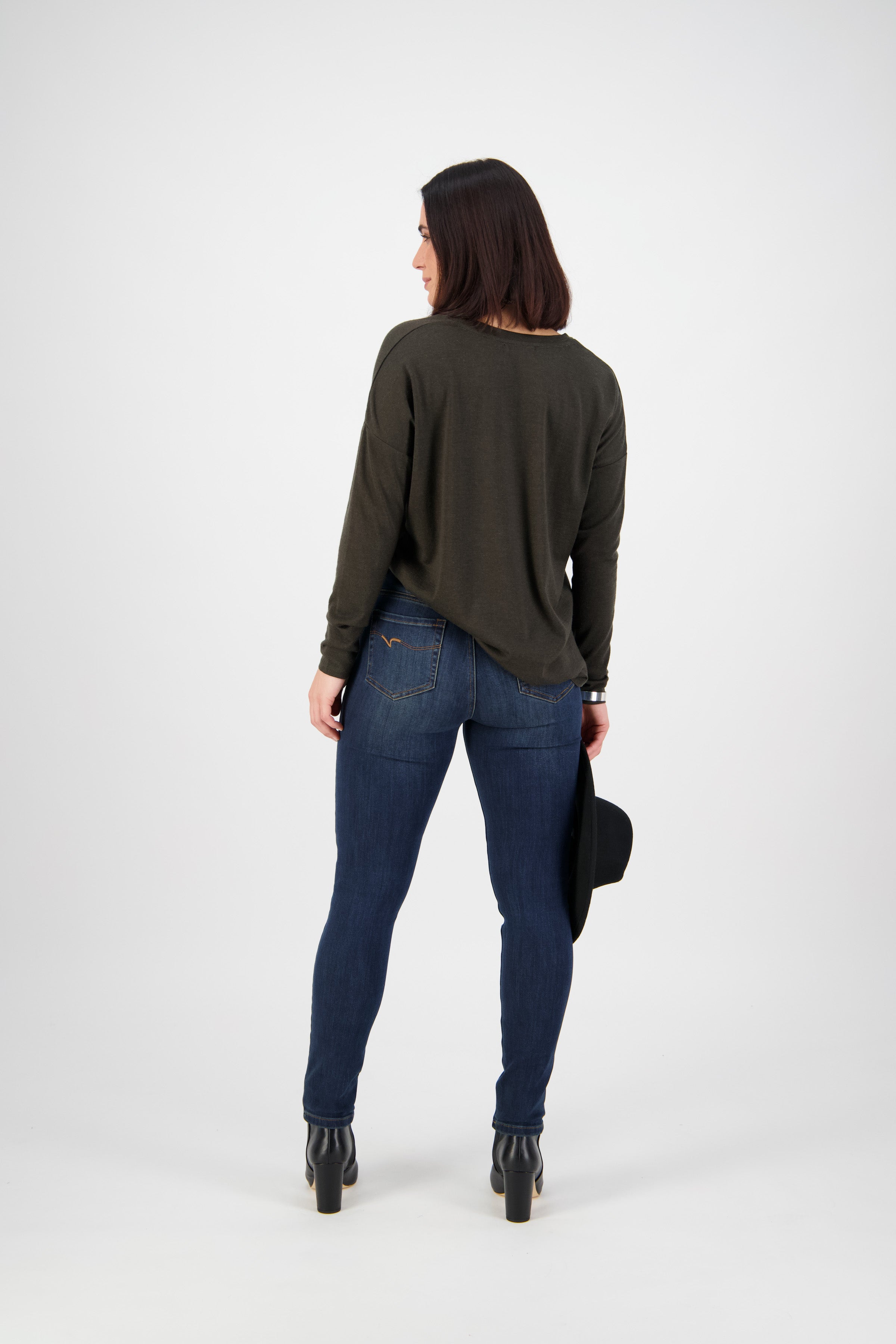 Vassalli Skinny Leg Full Length Jean - Indigo