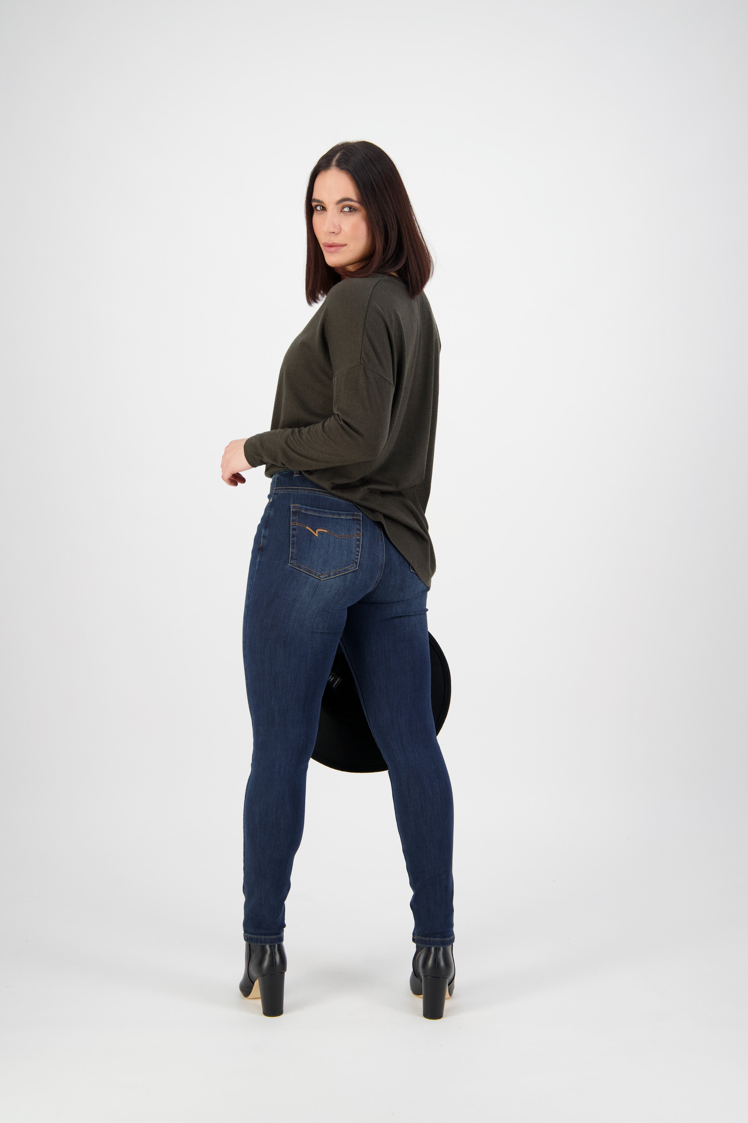 Vassalli Skinny Leg Full Length Jean - Indigo