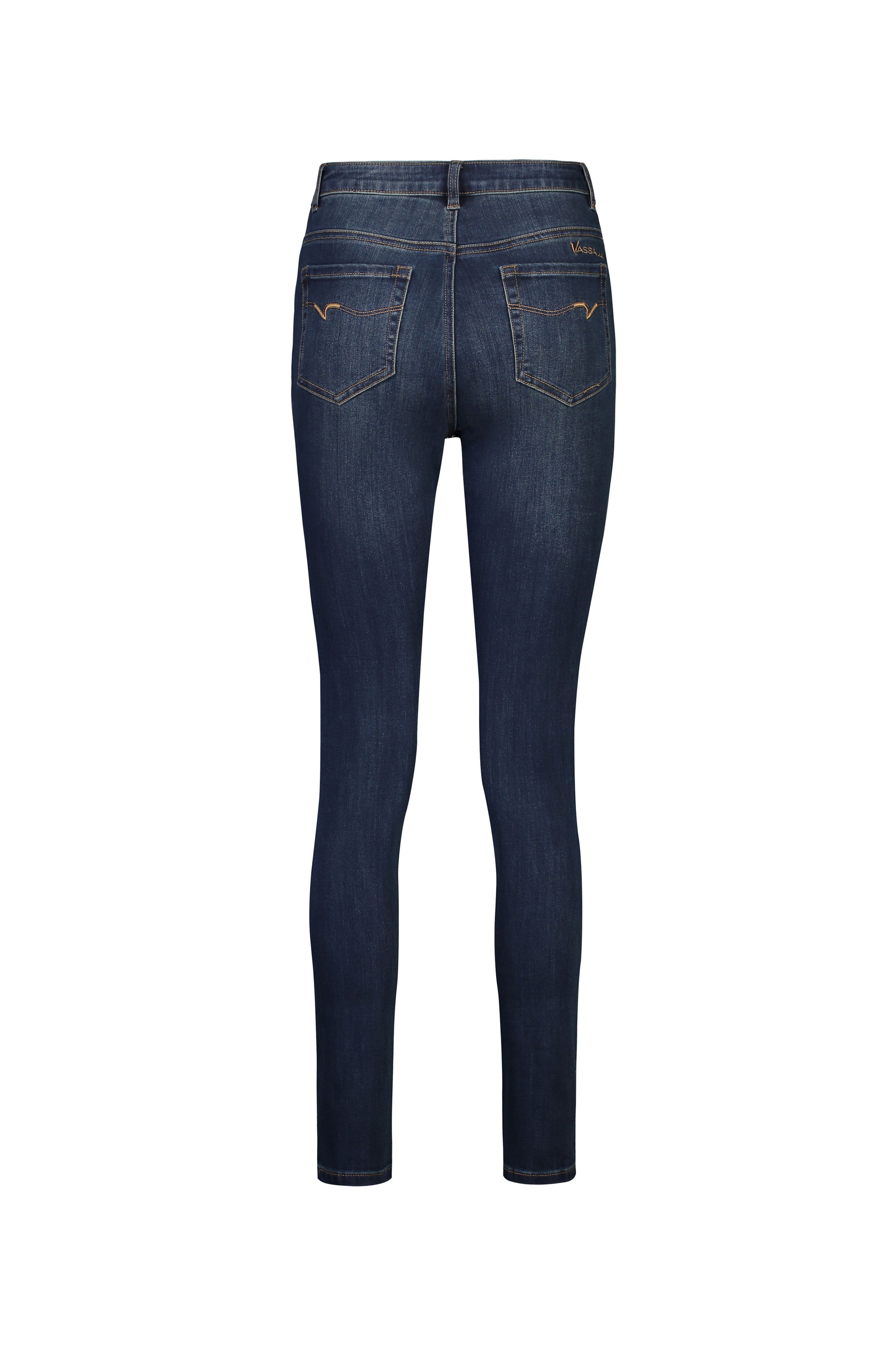 Vassalli Skinny Leg Full Length Jean - Indigo