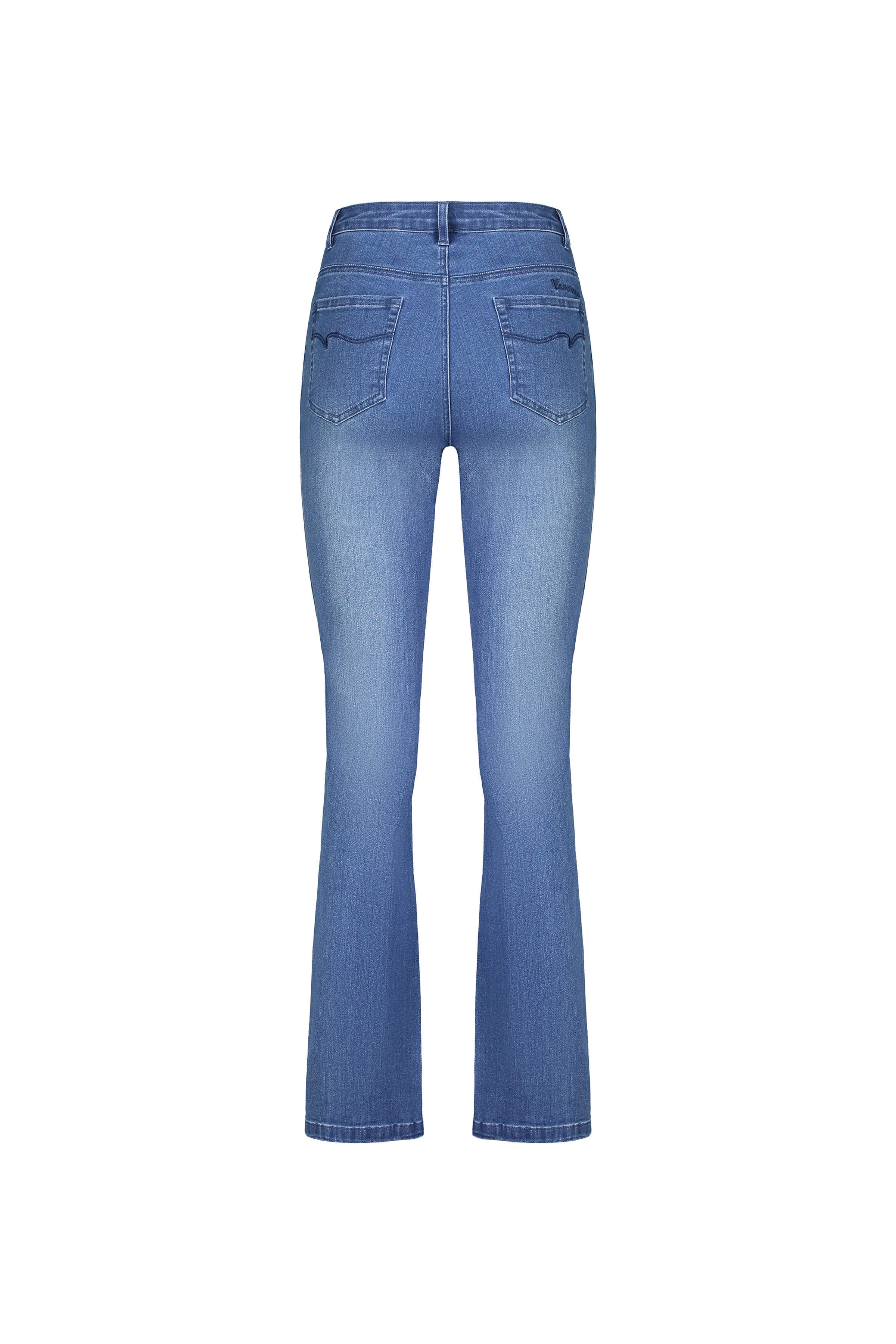 Vassalli Bootleg Full Length Jean - Blue Denim