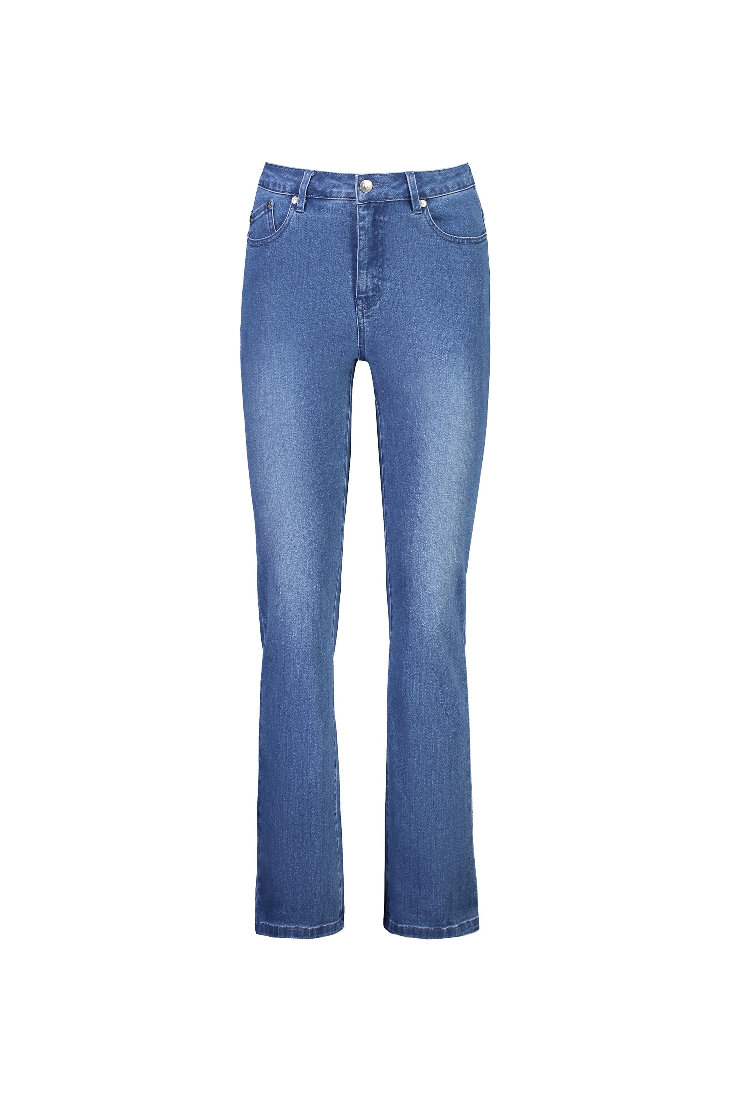 Vassalli Bootleg Full Length Jean - Blue Denim