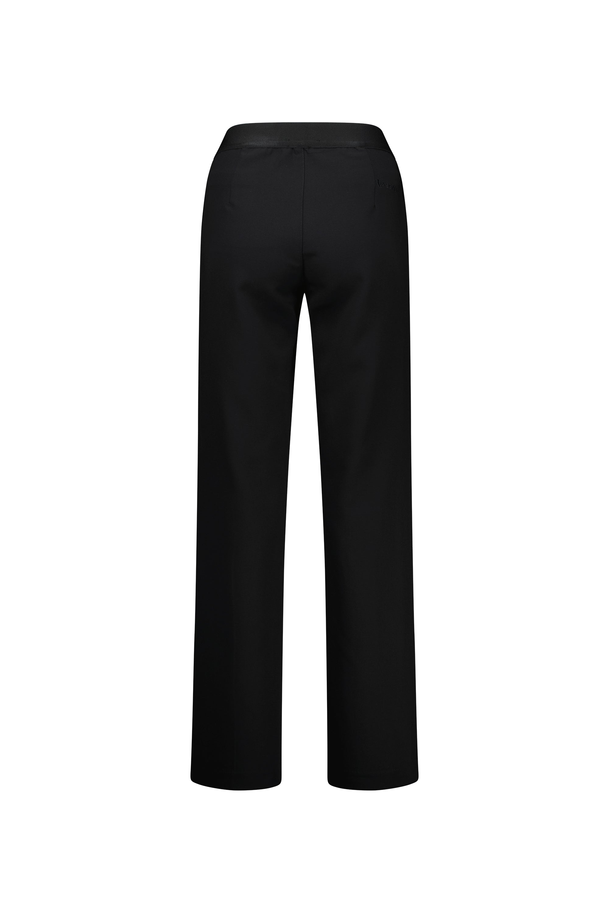 Vassalli Wide Leg Full Length Dress Pant - Black
