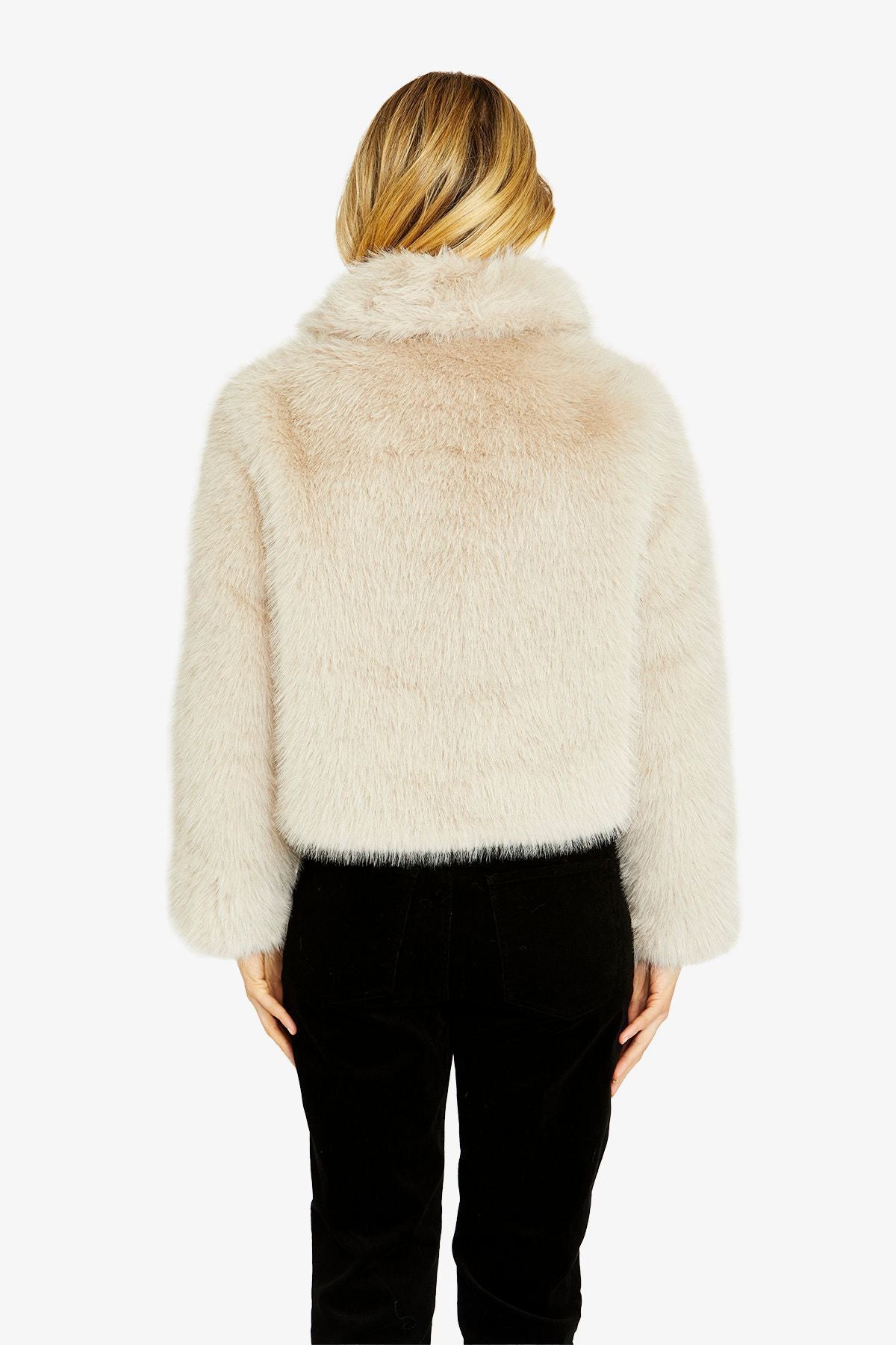Ping Pong Wintour Faux Fur Jacket - Ivory