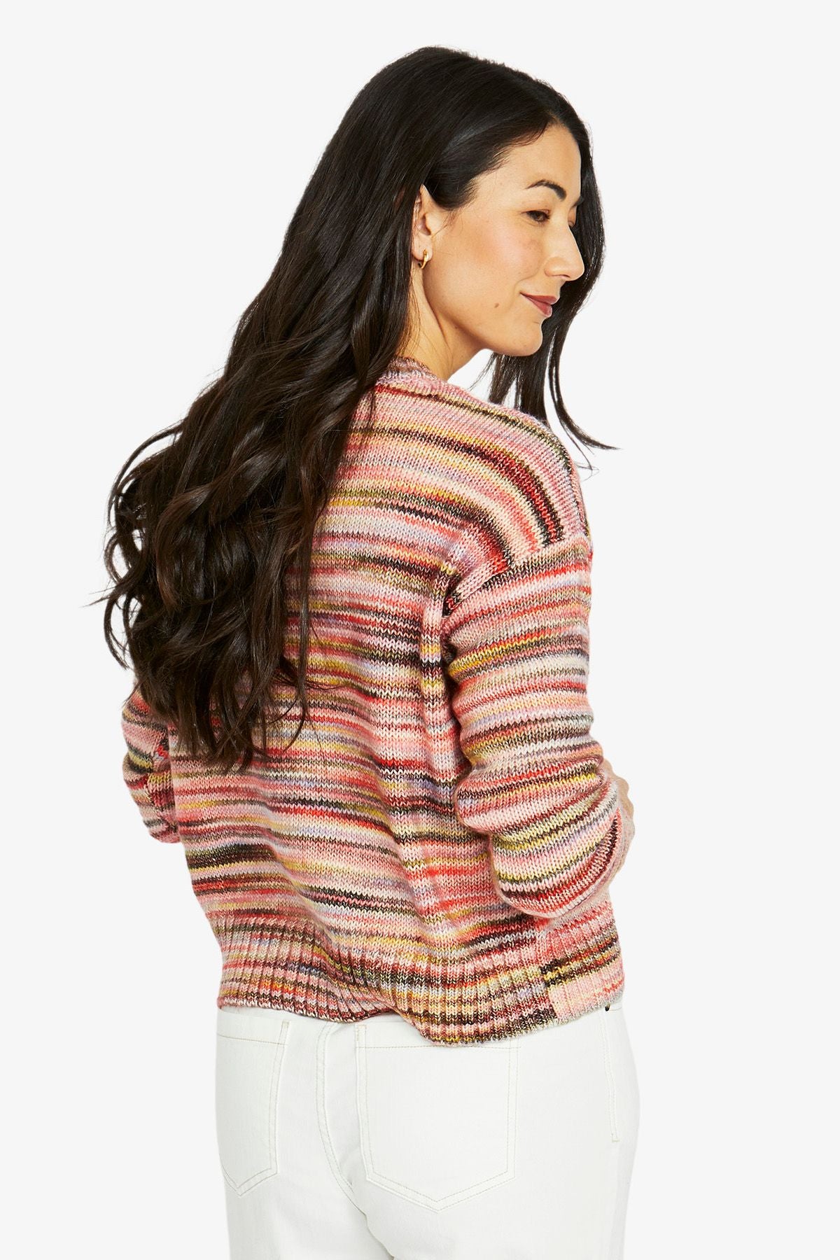 Jump Colour Mix Pullover - Coral Mix