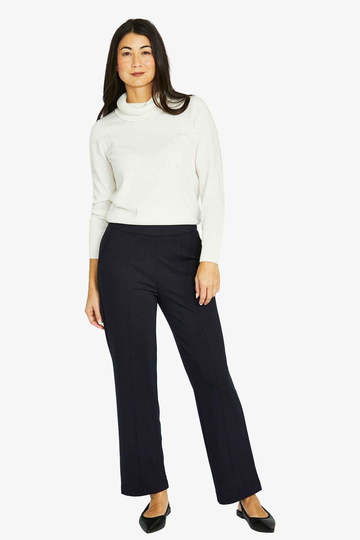 Jump Straight Leg Ponte Pant - Navy