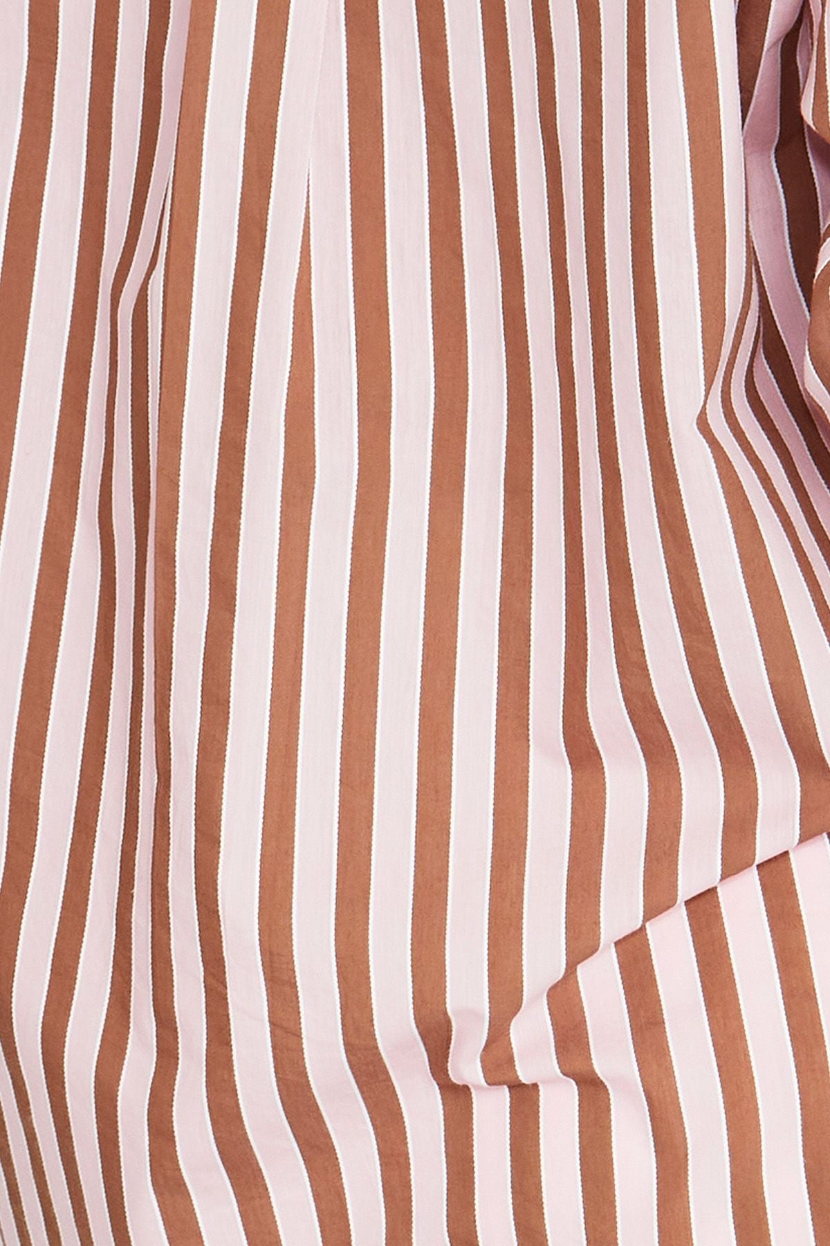 Jump Ribbon Stripe Shirt - Pecan/Pink