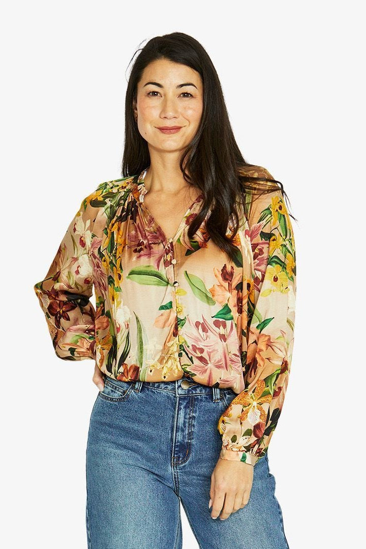 Jump Spiced Orchids Top