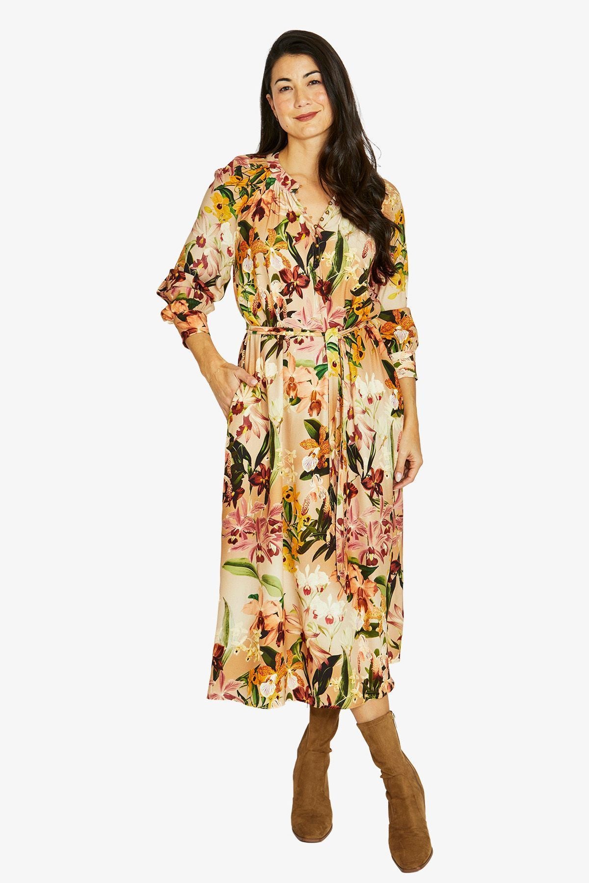 Jump Spiced Orchids Dress