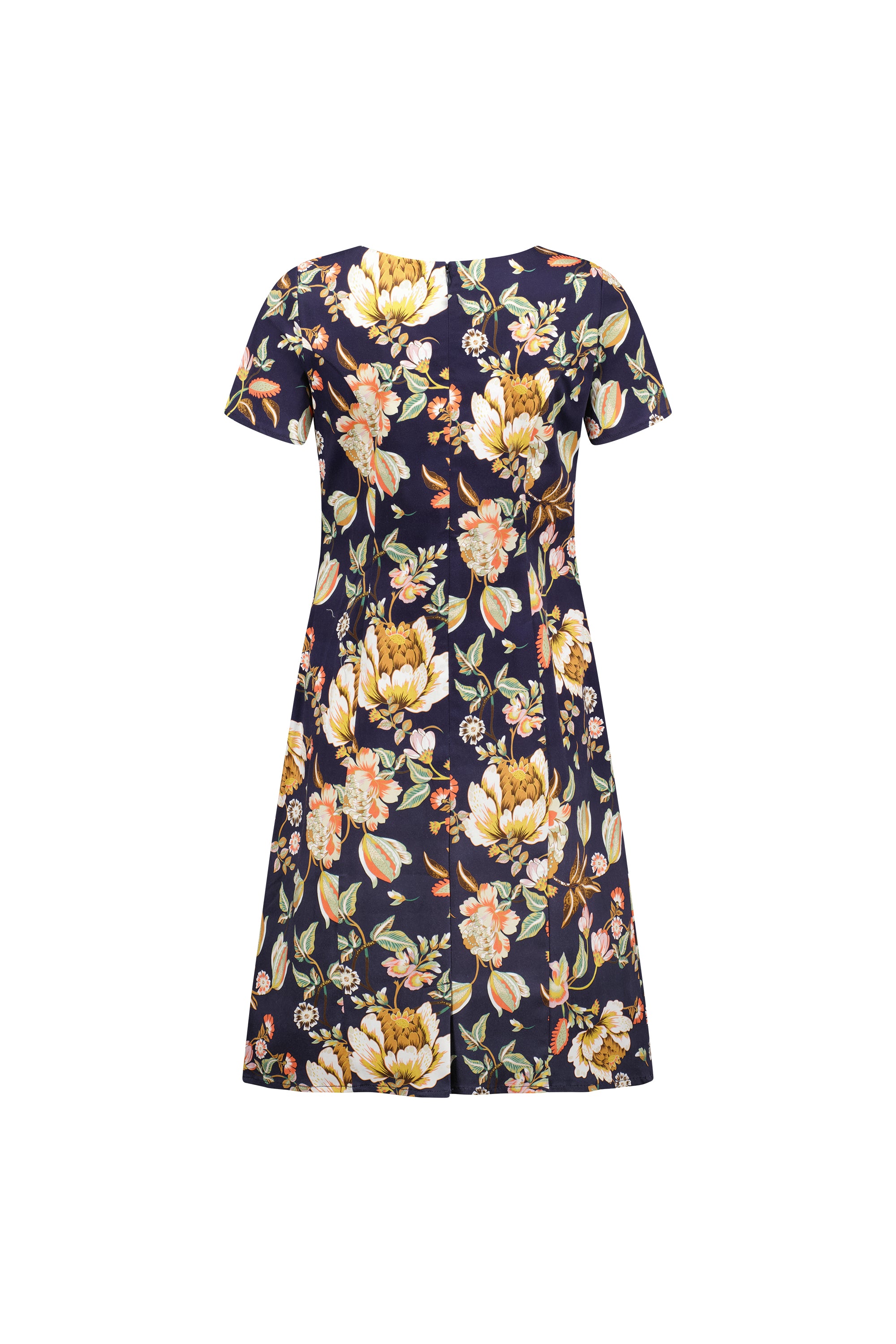 Vassalli Printed Short Sleeve Dress - Freya