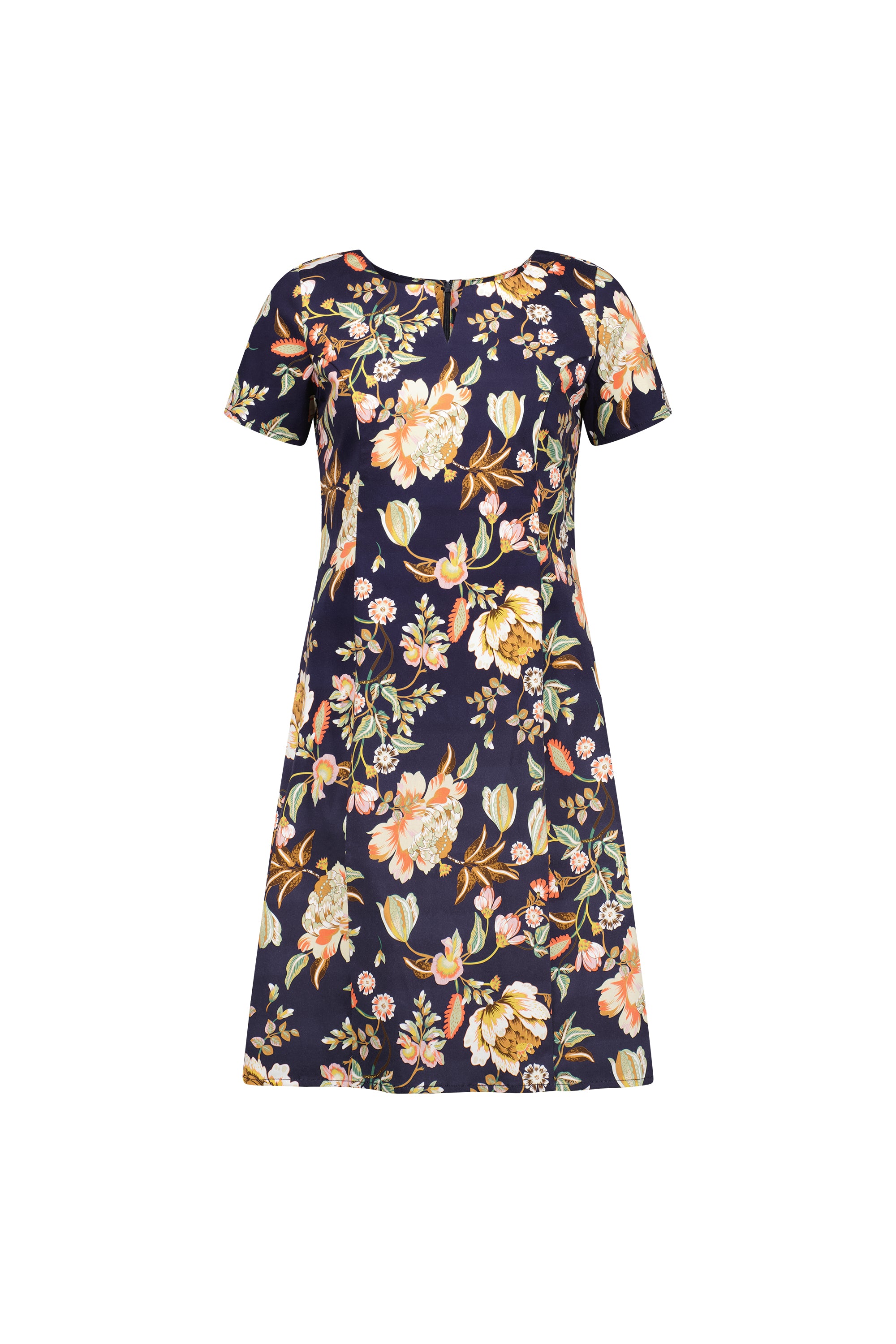 Vassalli Printed Short Sleeve Dress - Freya